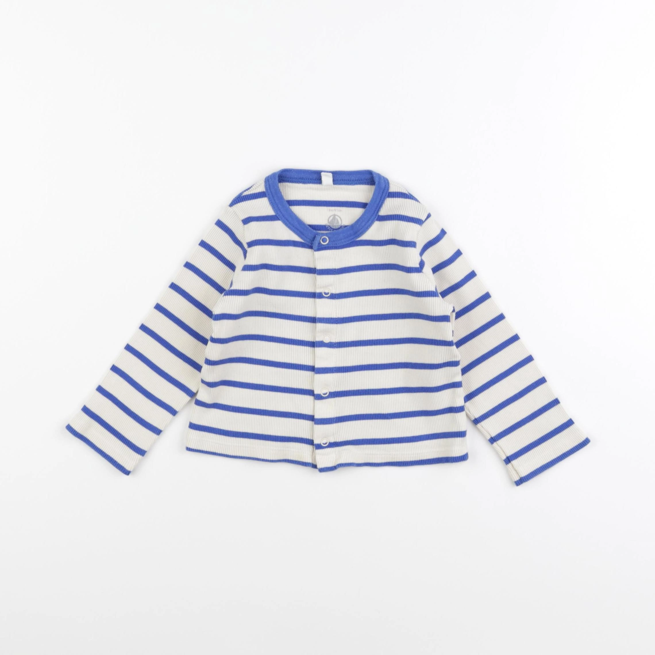 Petit Bateau - tee-shirt bleu - 18 mois
