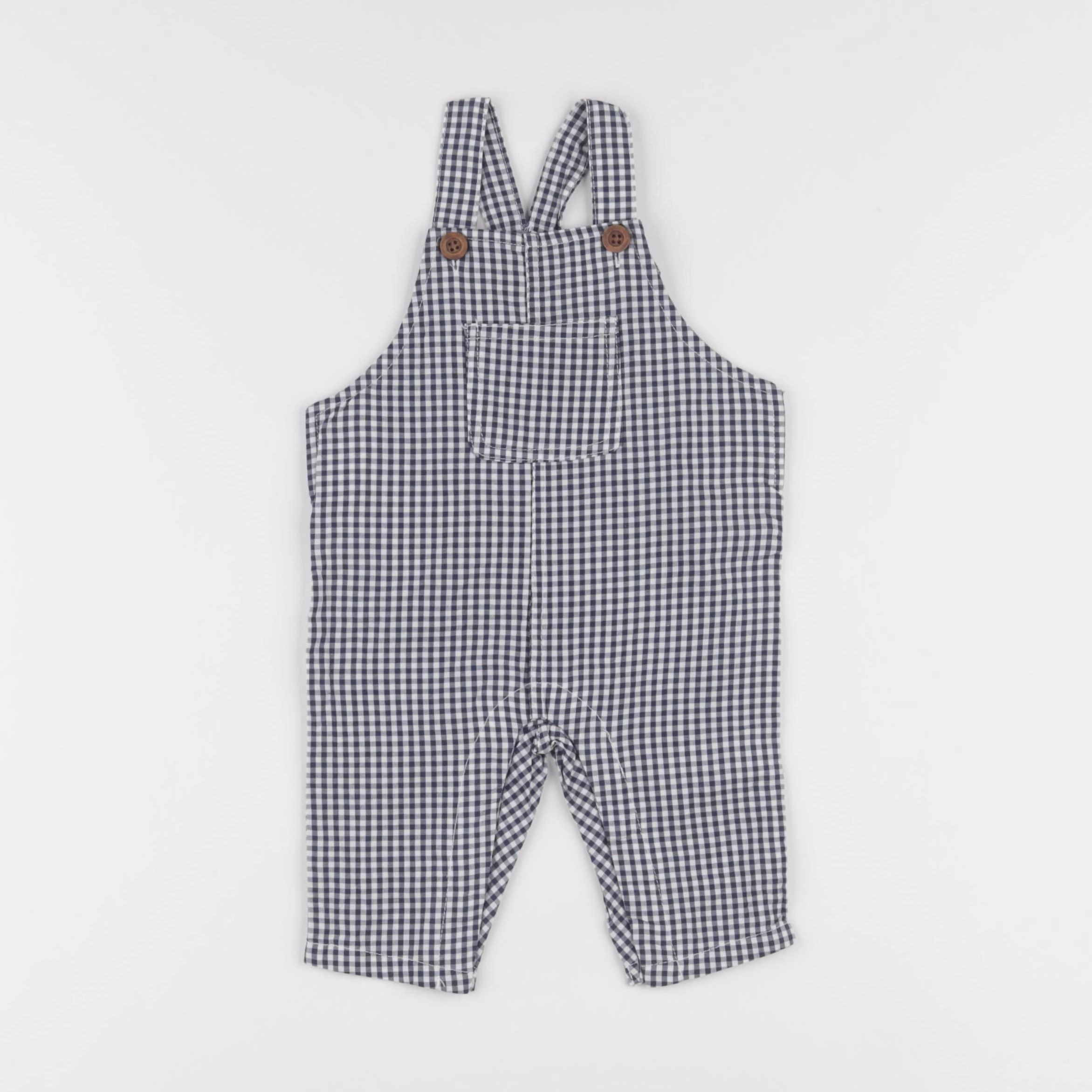 Boutchou - salopette bleu, blanc - 3 mois