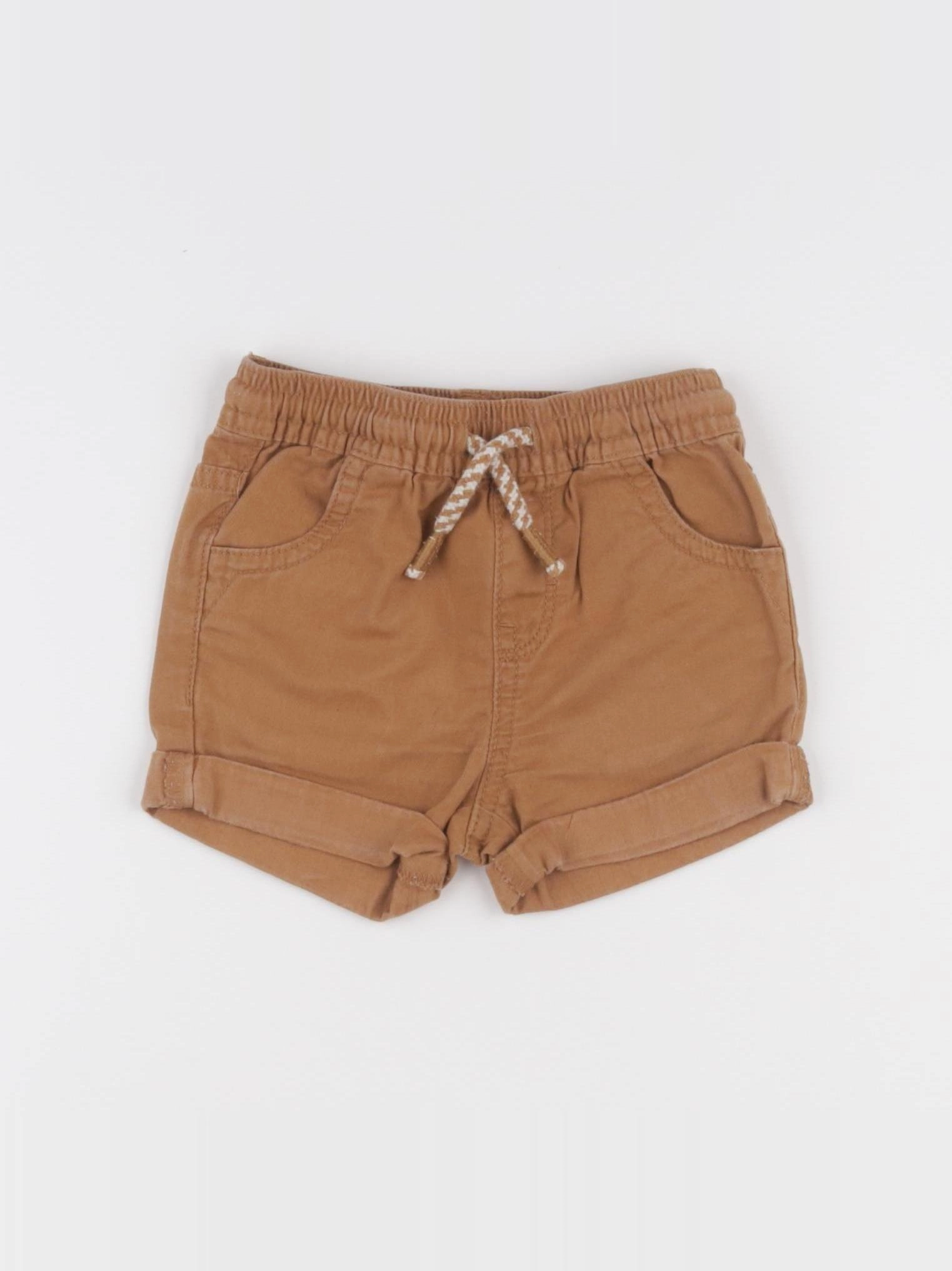 Vertbaudet - short marron - 12 mois