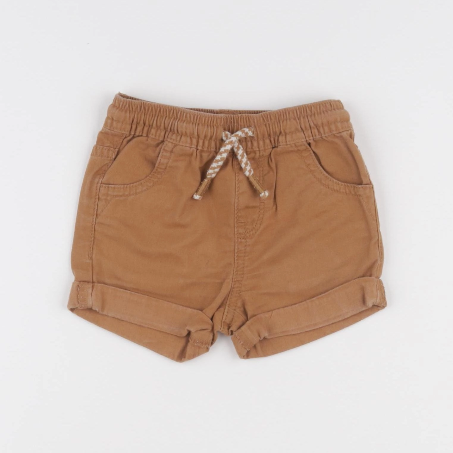 Vertbaudet - short marron - 12 mois