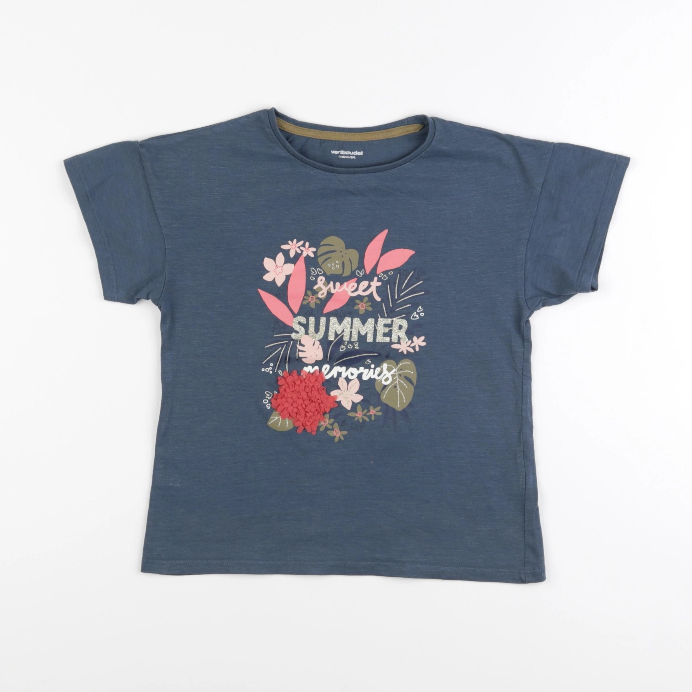 Vertbaudet - tee-shirt multicolore - 8 ans