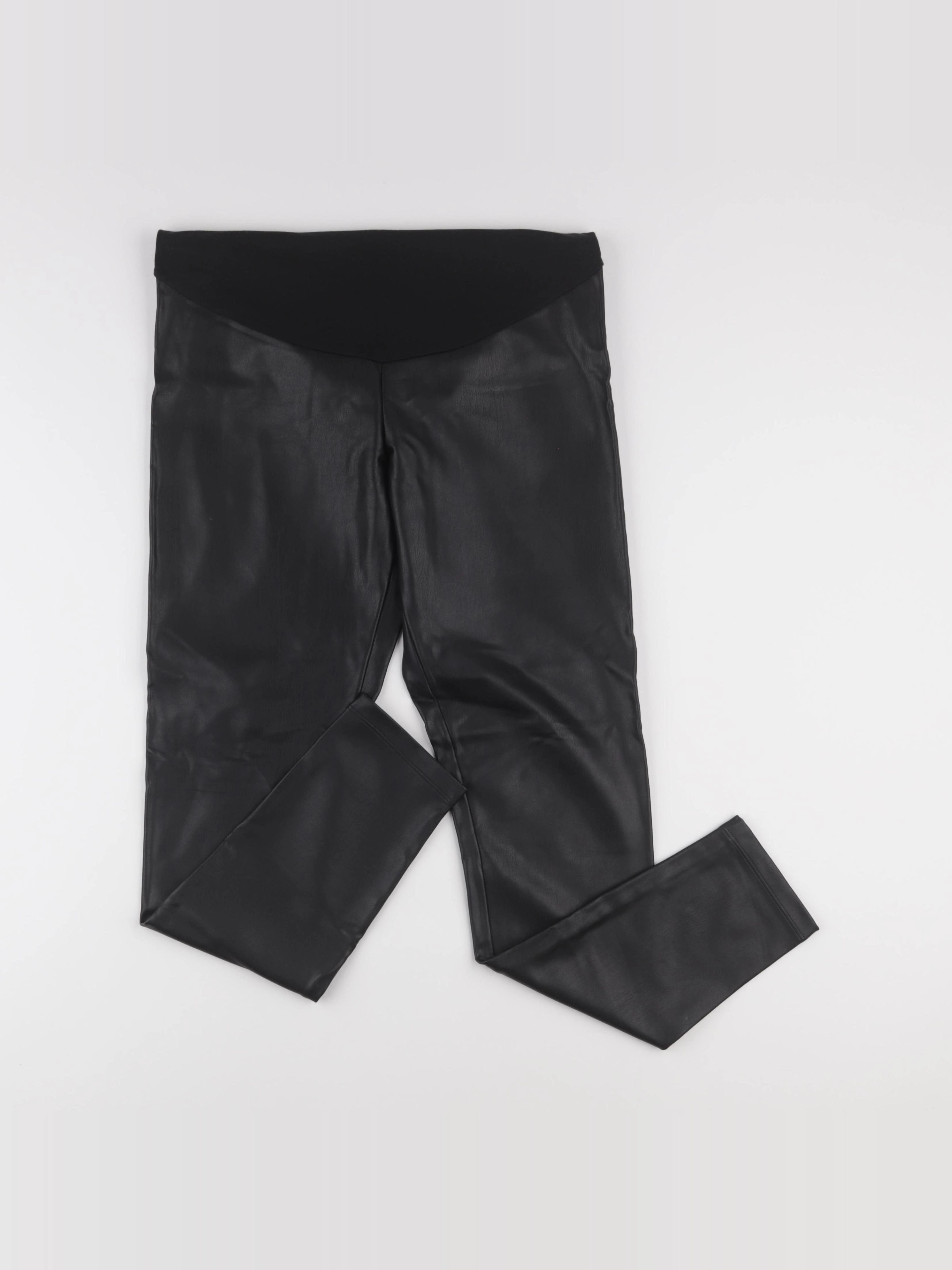 Calzedonia Maternité - legging simili cuir grossesse noir - M