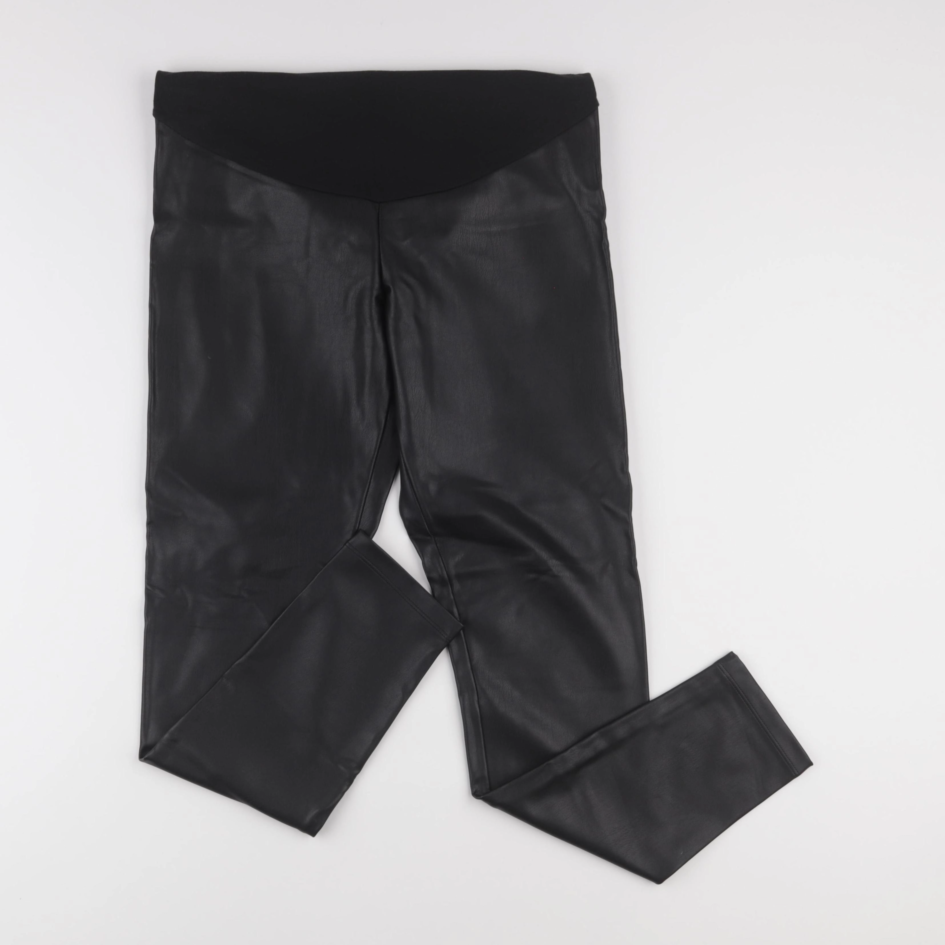 Calzedonia Maternité - legging simili cuir grossesse noir - M
