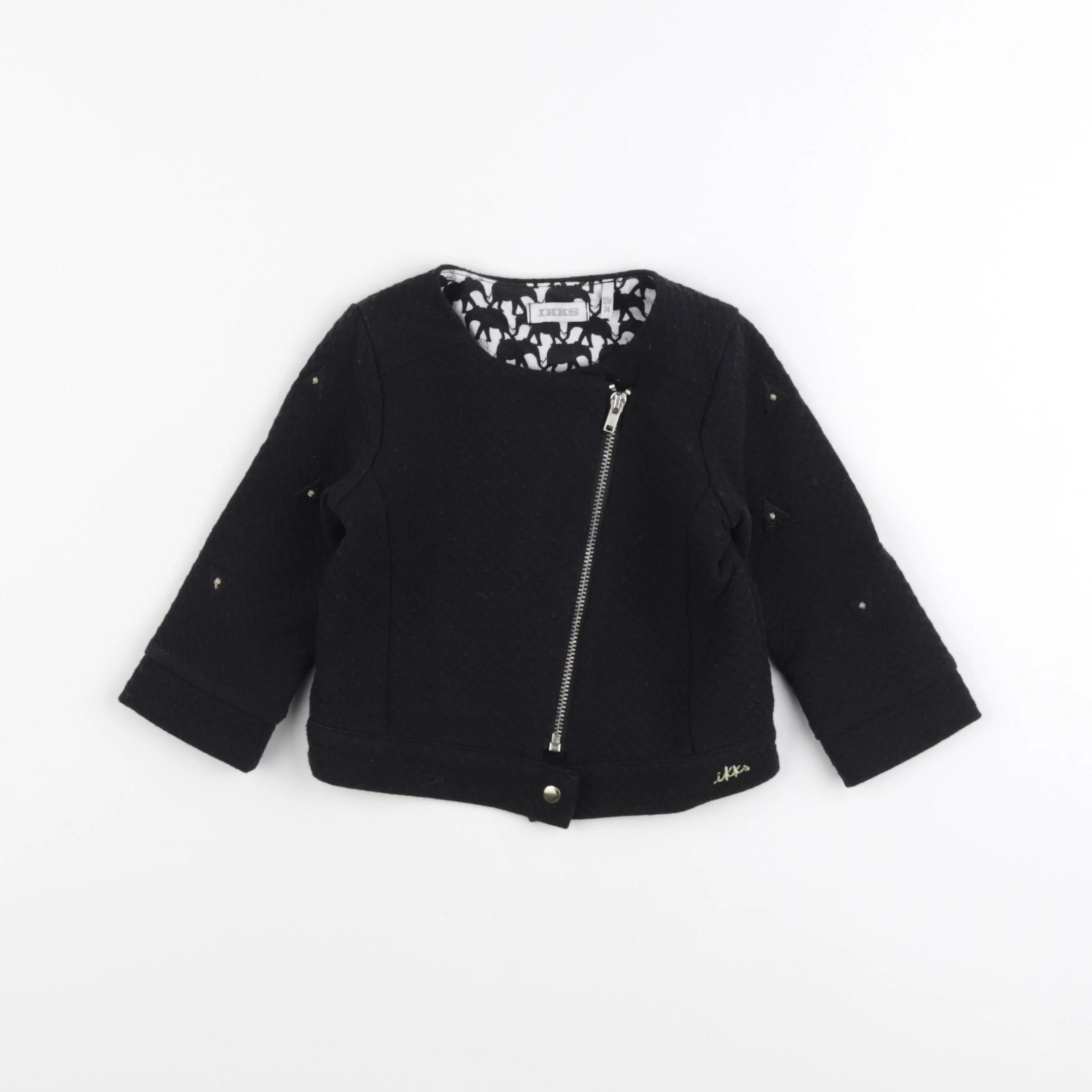IKKS - sweat noir - 12 mois