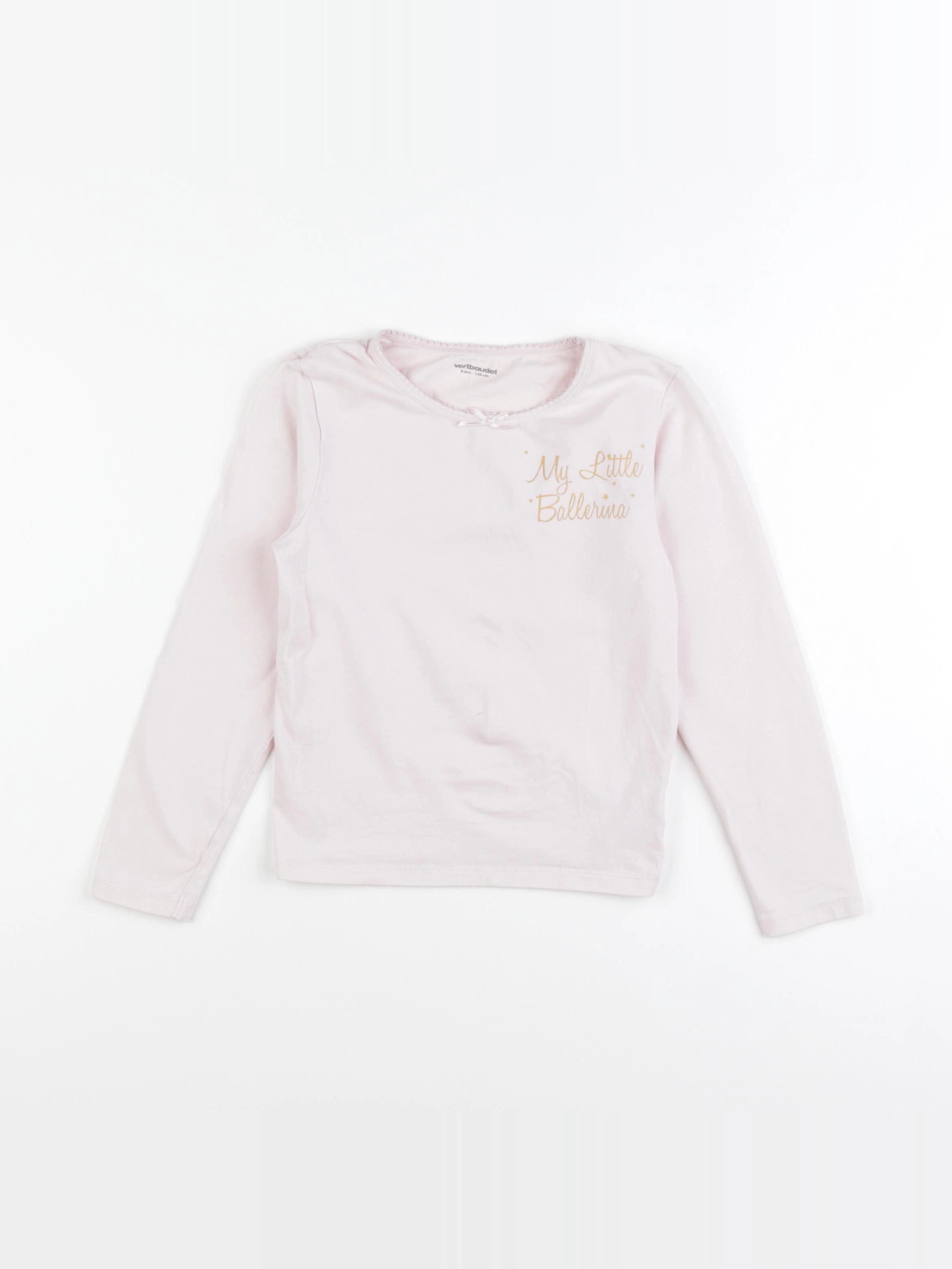 Vertbaudet - maillot de corps rose - 8 ans