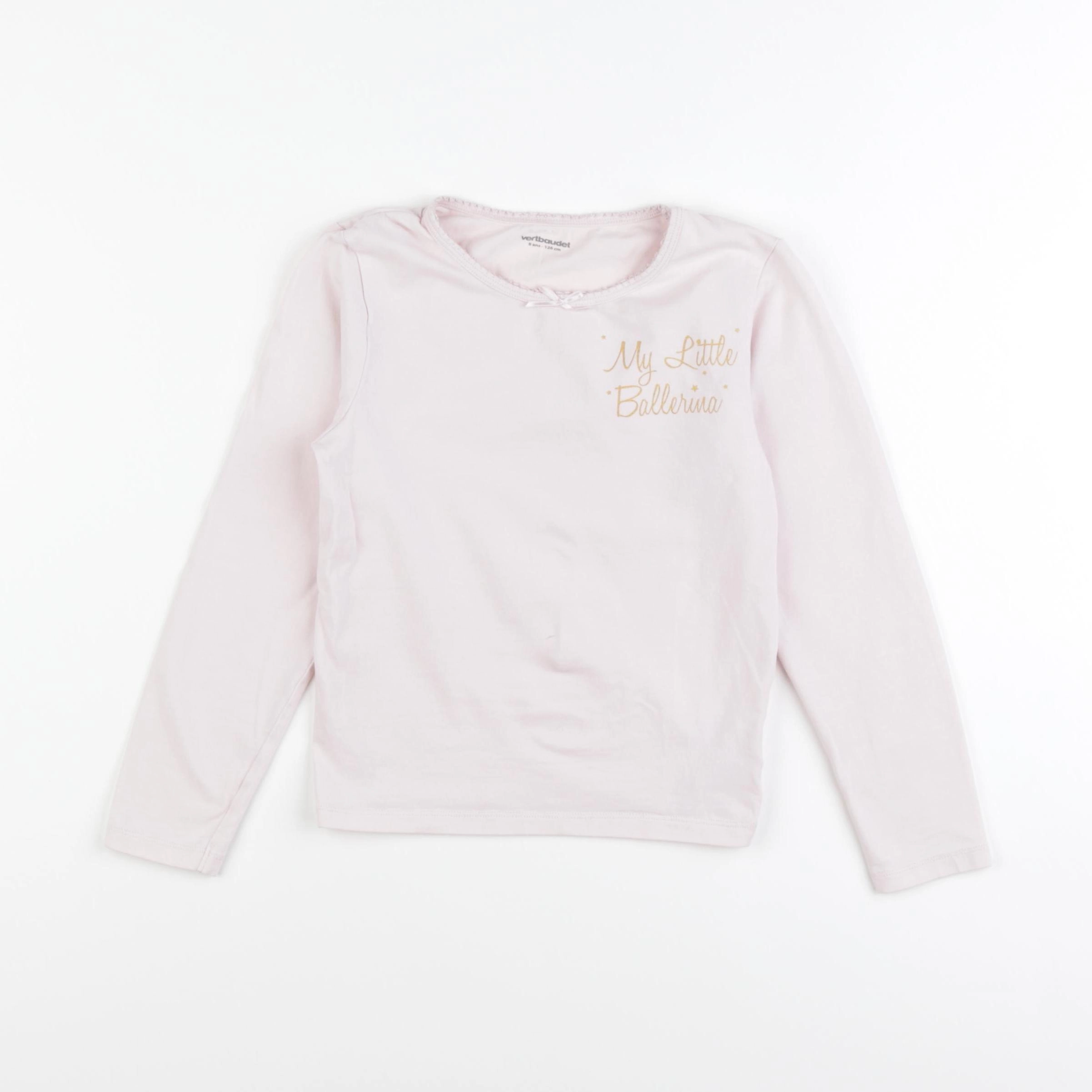 Vertbaudet - maillot de corps rose - 8 ans
