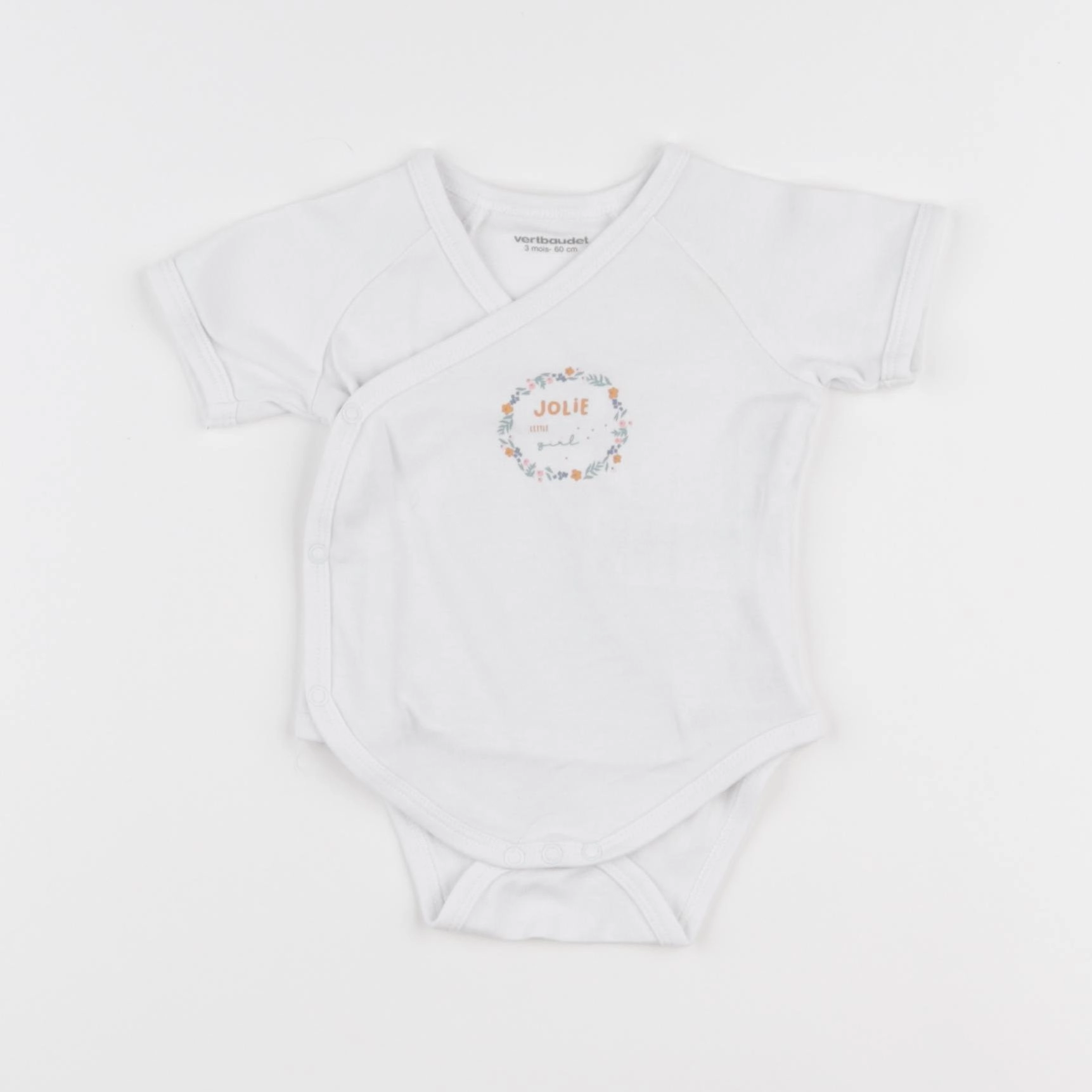Vertbaudet - body blanc - 3 mois
