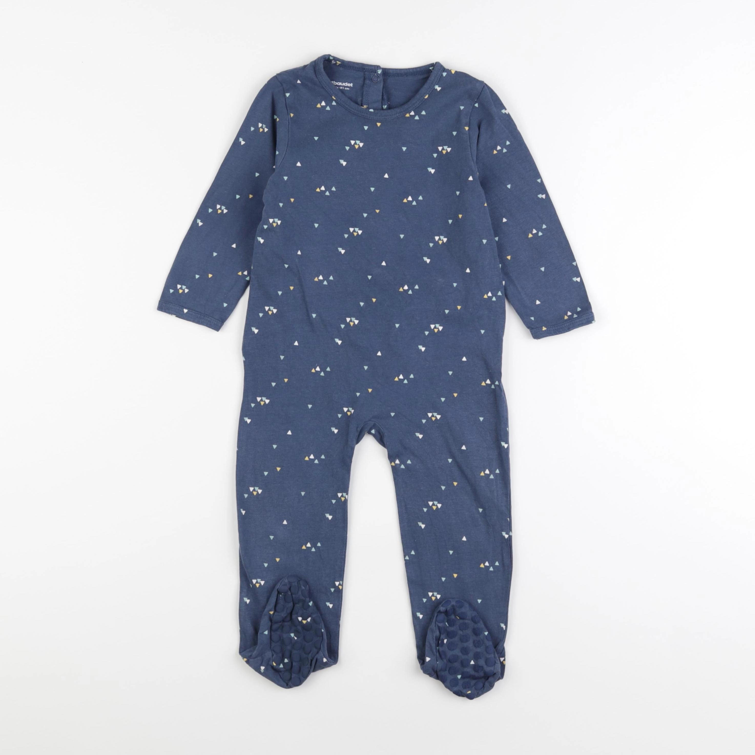 Vertbaudet - pyjama coton bleu - 18 mois