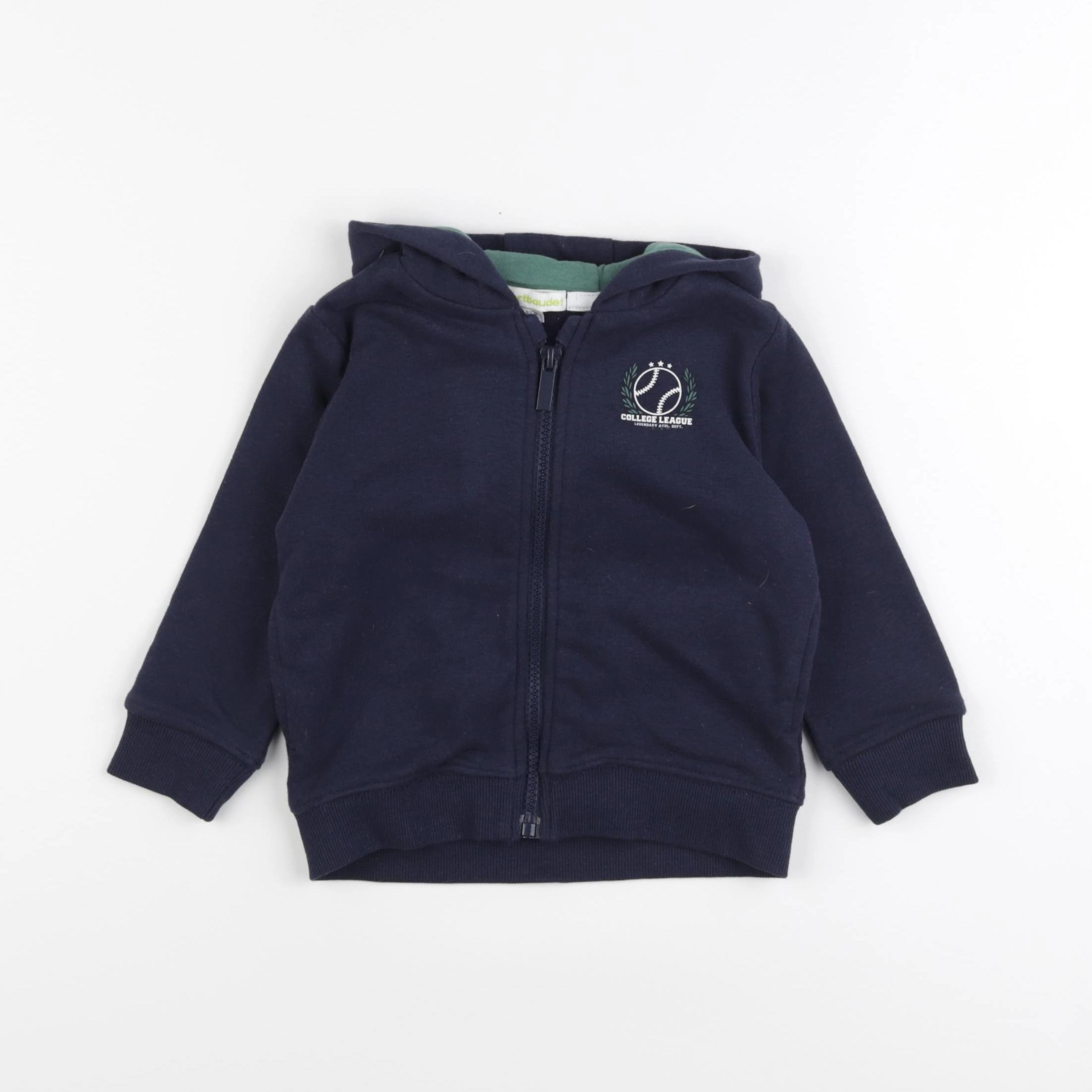 Vertbaudet - sweat bleu - 2 ans