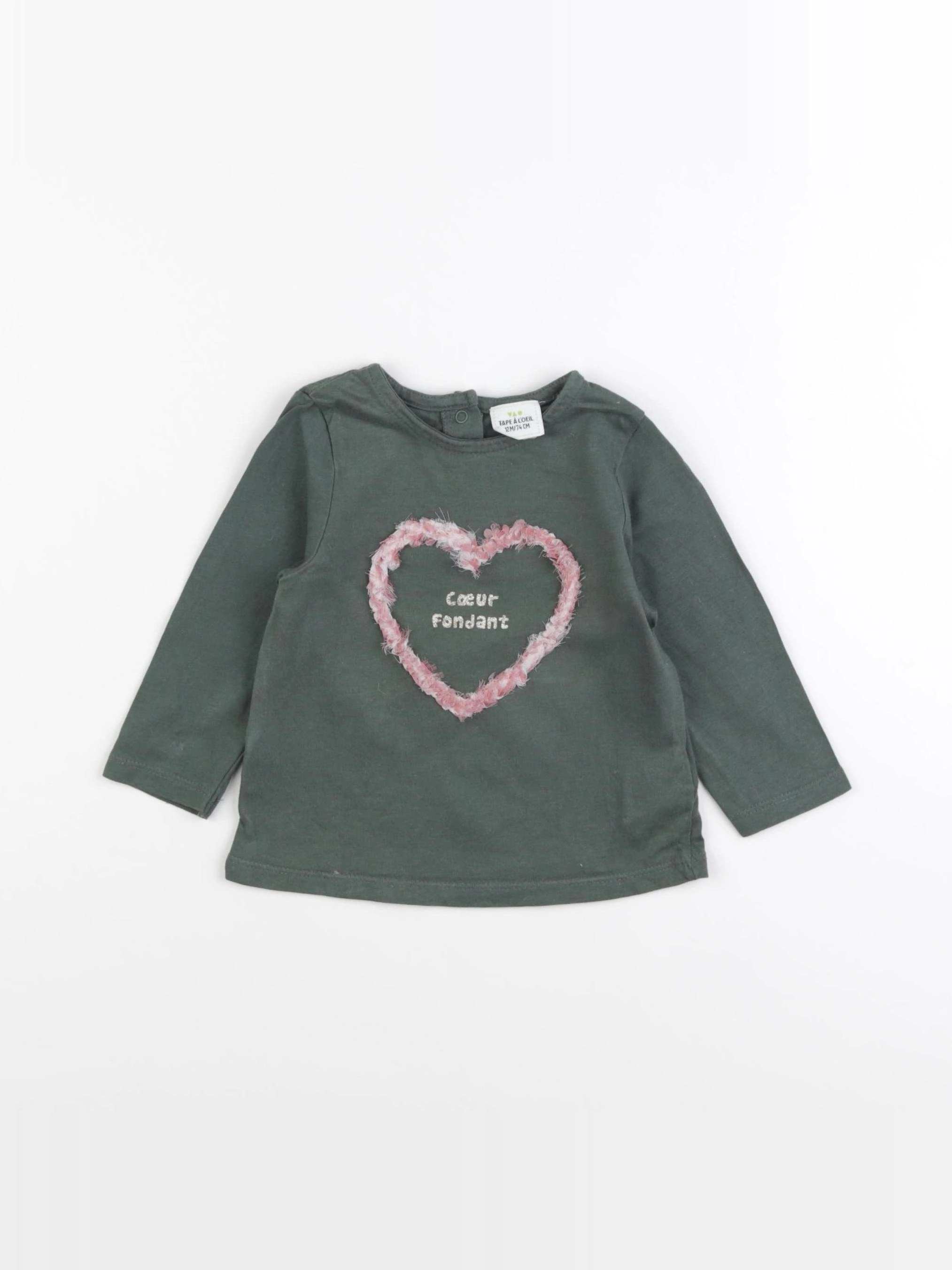 Tape à l'oeil - tee-shirt vert - 12 mois