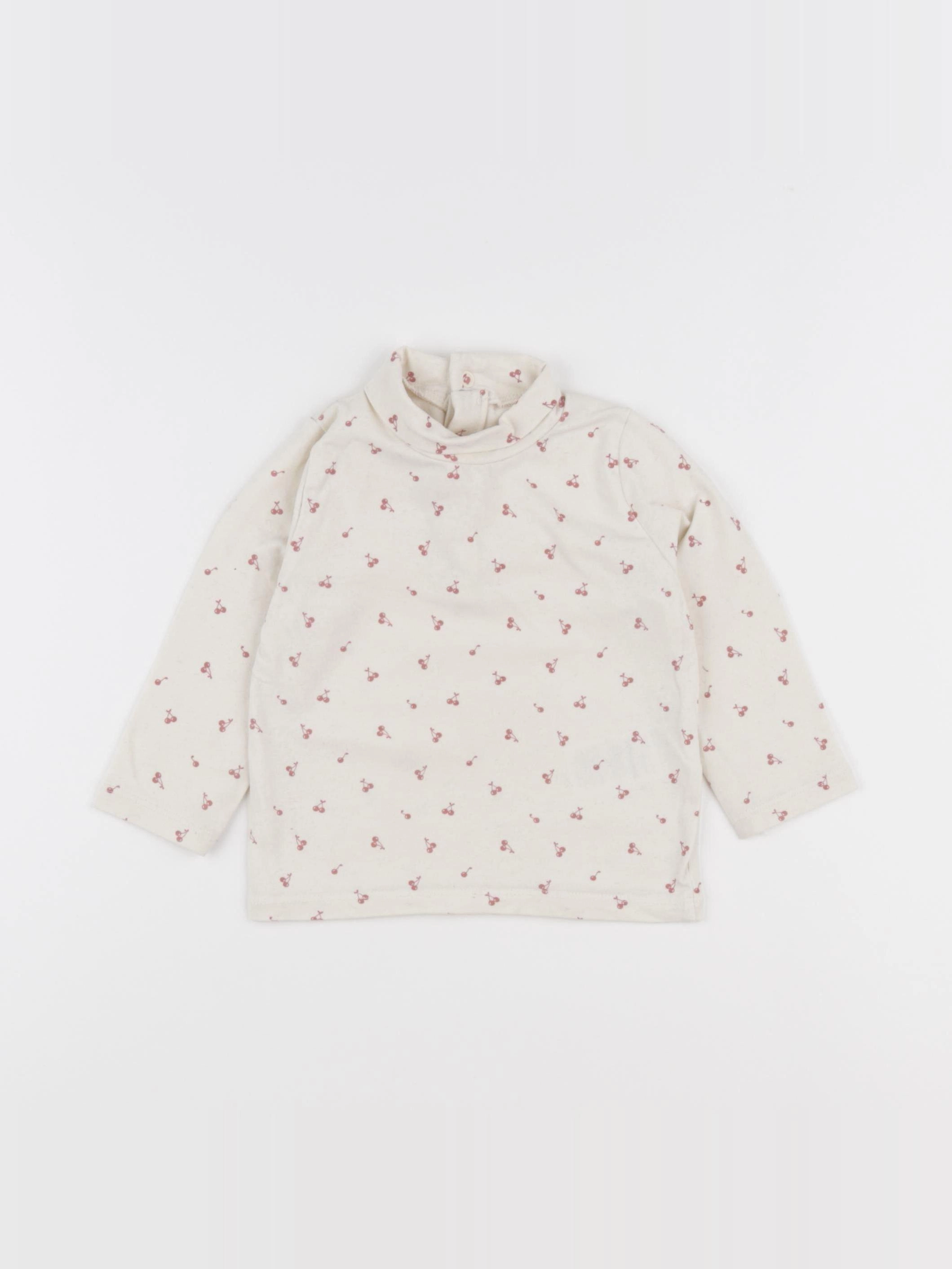 Vertbaudet - sous-pull beige - 9 mois
