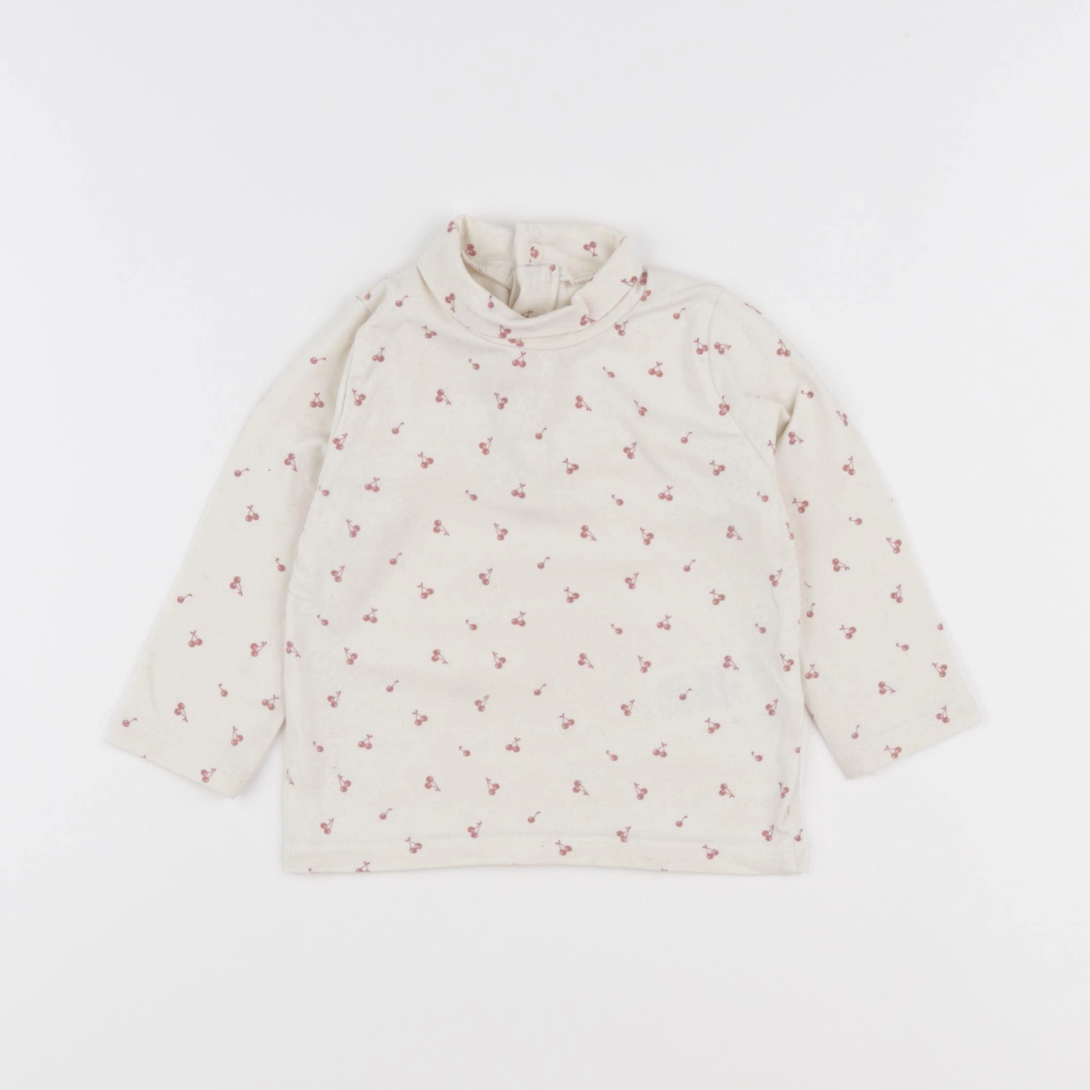 Vertbaudet - sous-pull beige - 9 mois