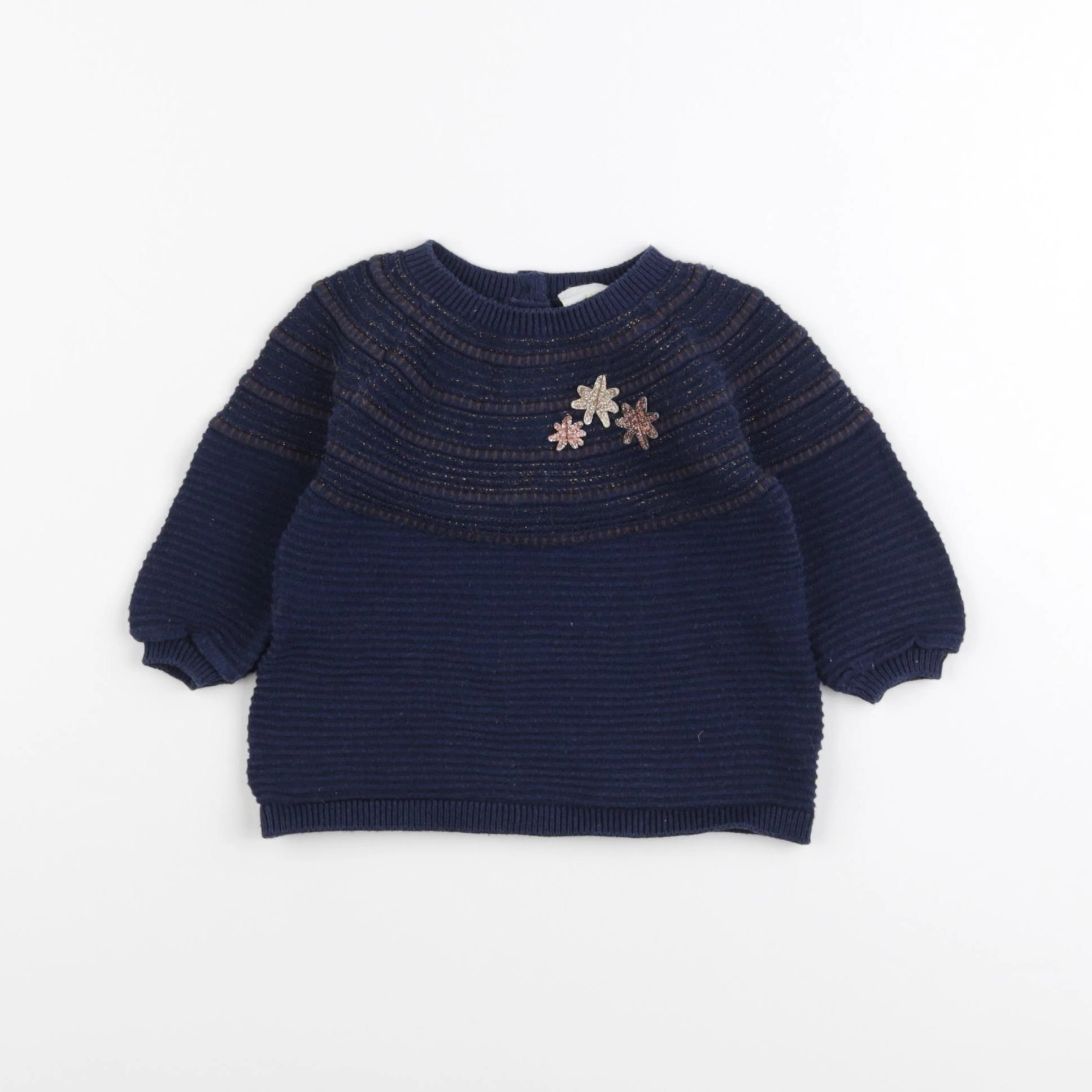 Tape à l'oeil - pull bleu - 3 mois