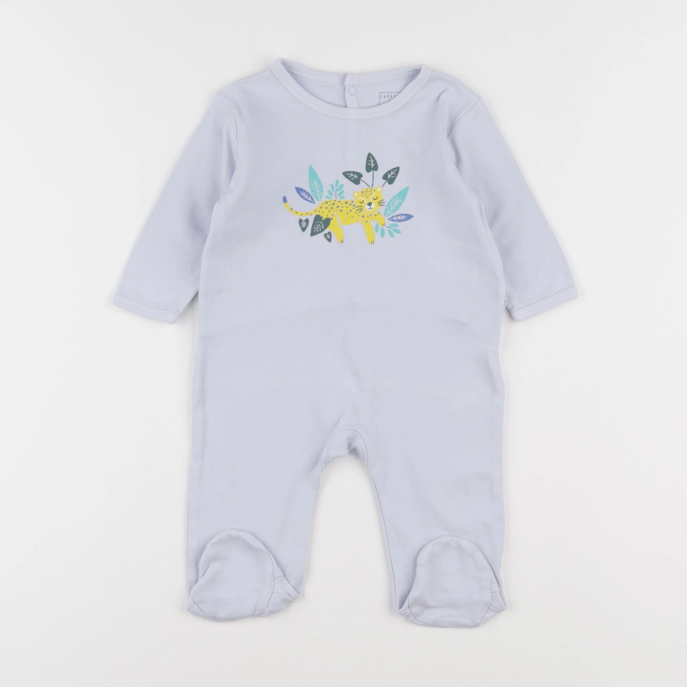 Carrément Beau - pyjama coton bleu - 6 mois