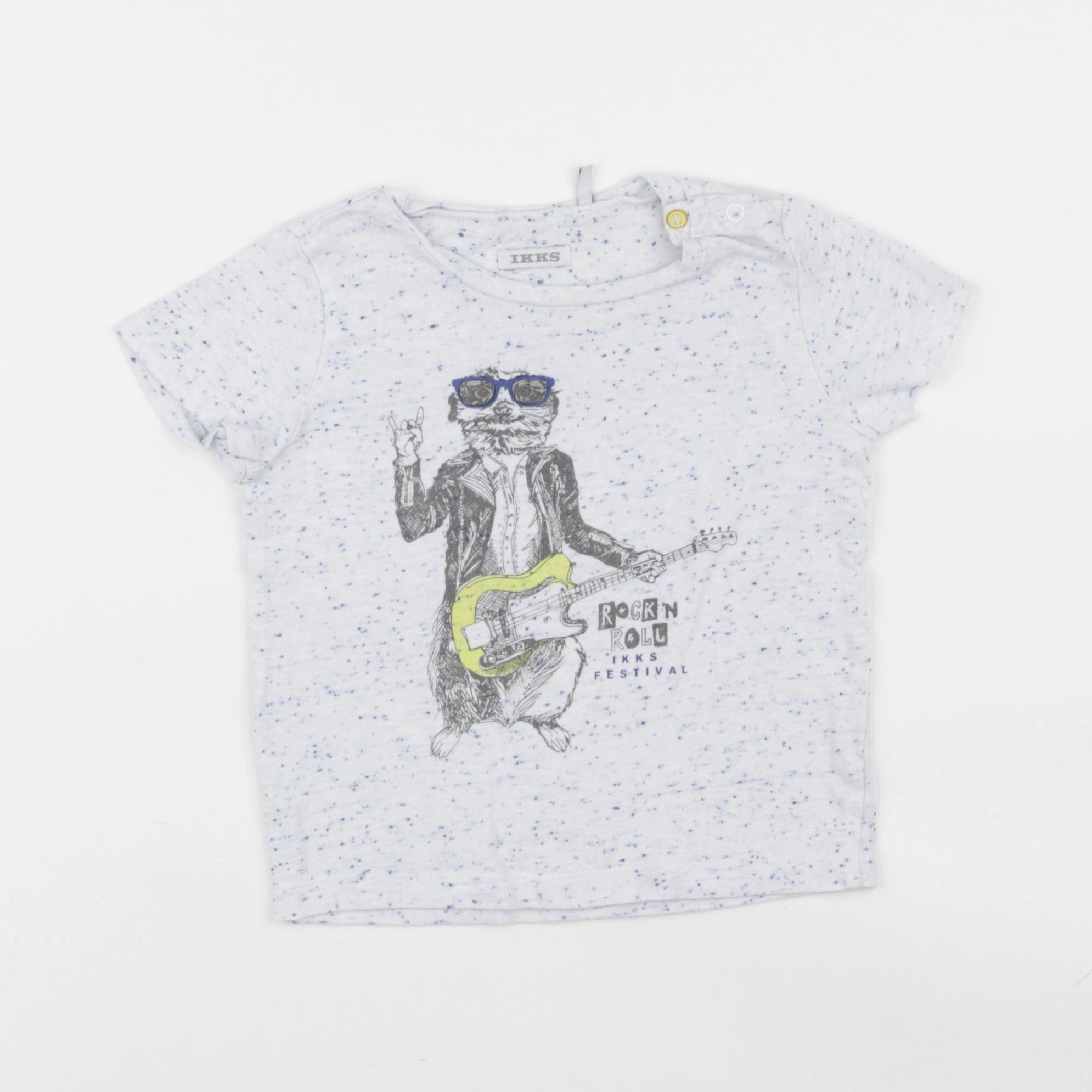 IKKS - tee-shirt bleu - 18 mois