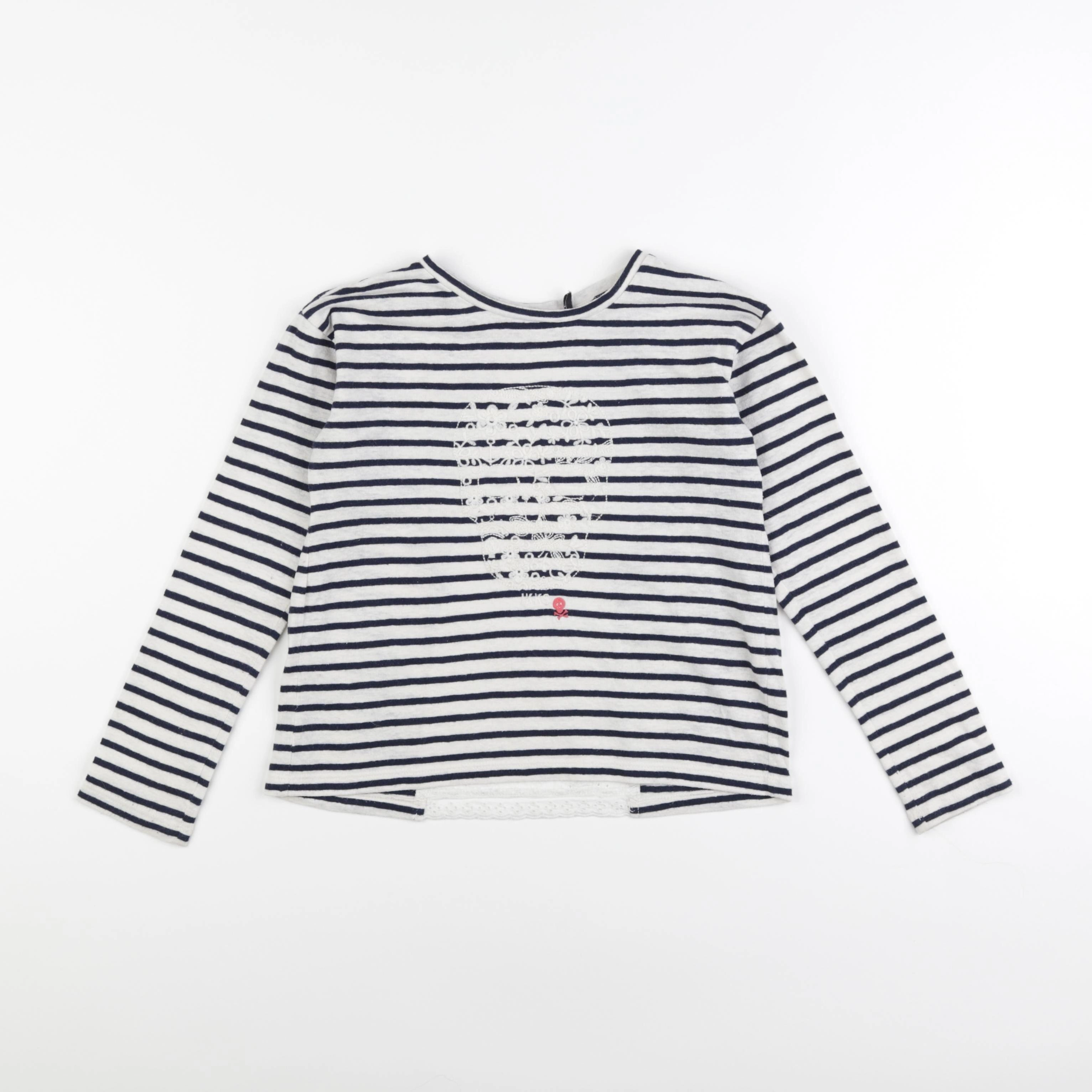 IKKS - tee-shirt beige, bleu - 8 ans