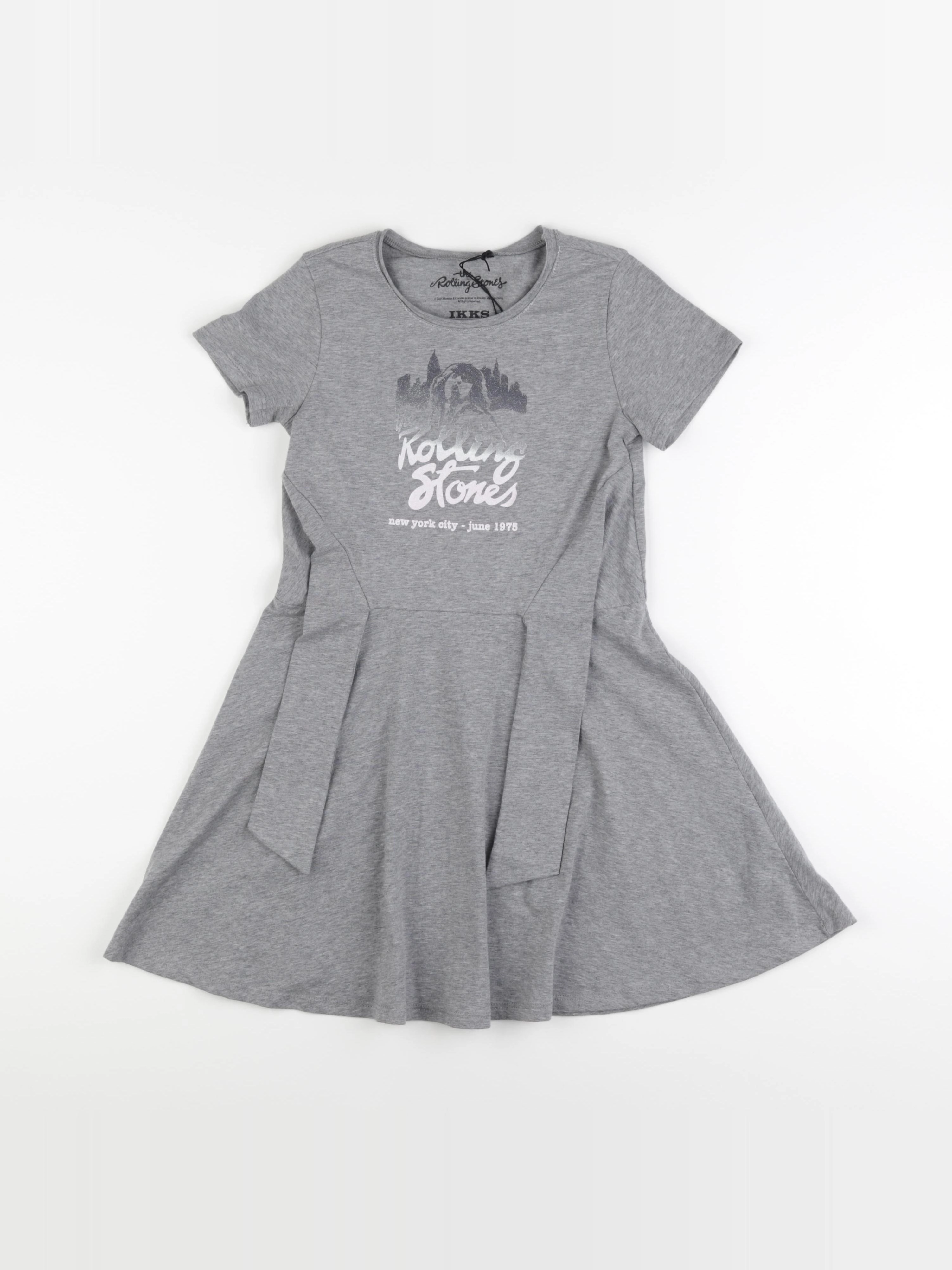 IKKS - robe gris - 8 ans