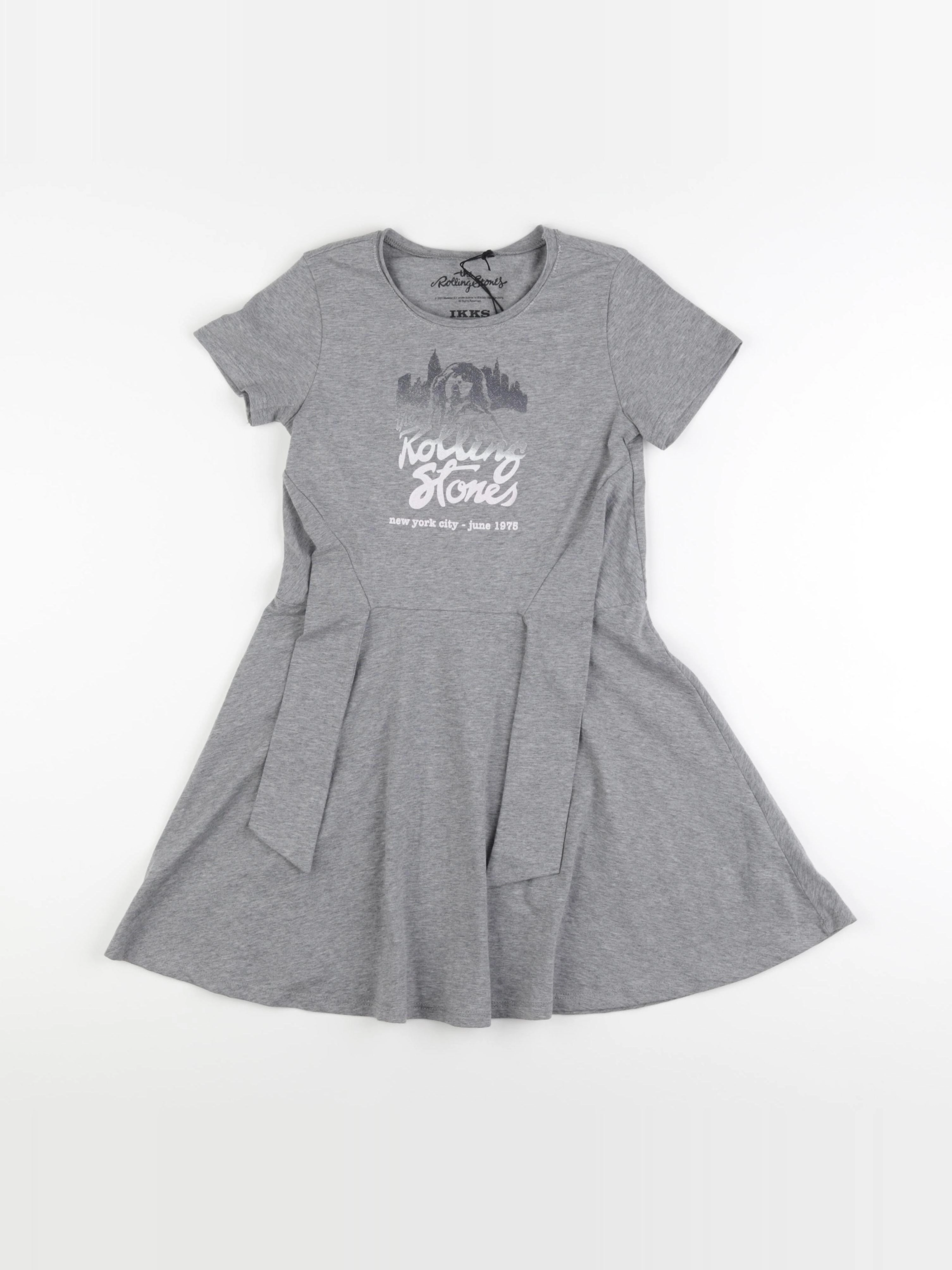 IKKS - robe gris - 8 ans