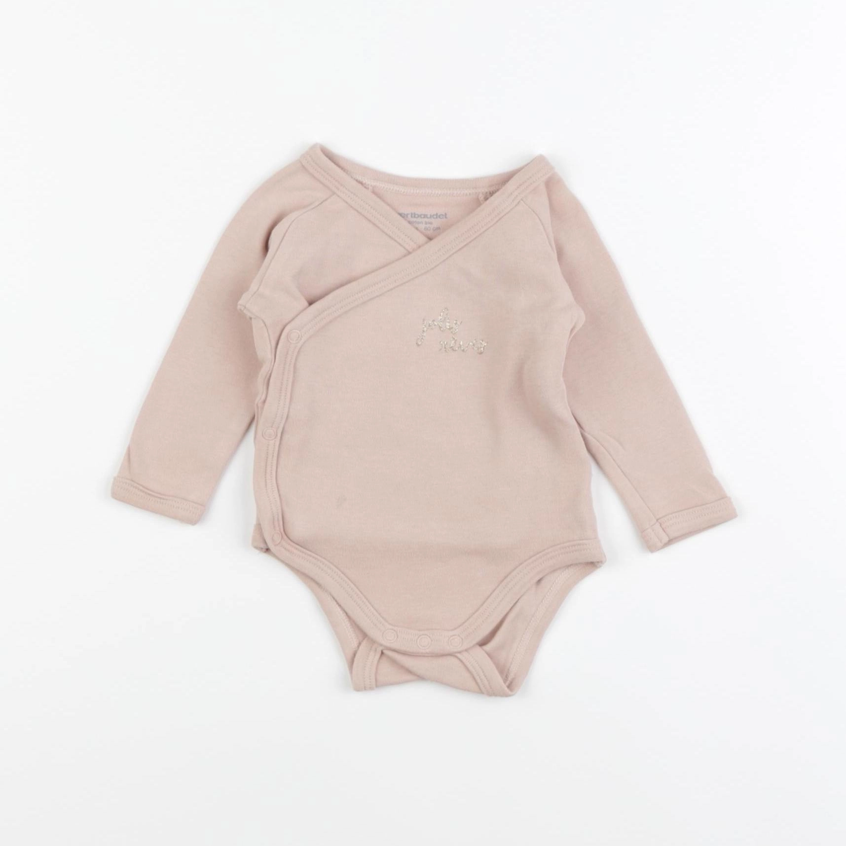 Vertbaudet - body rose - 3 mois
