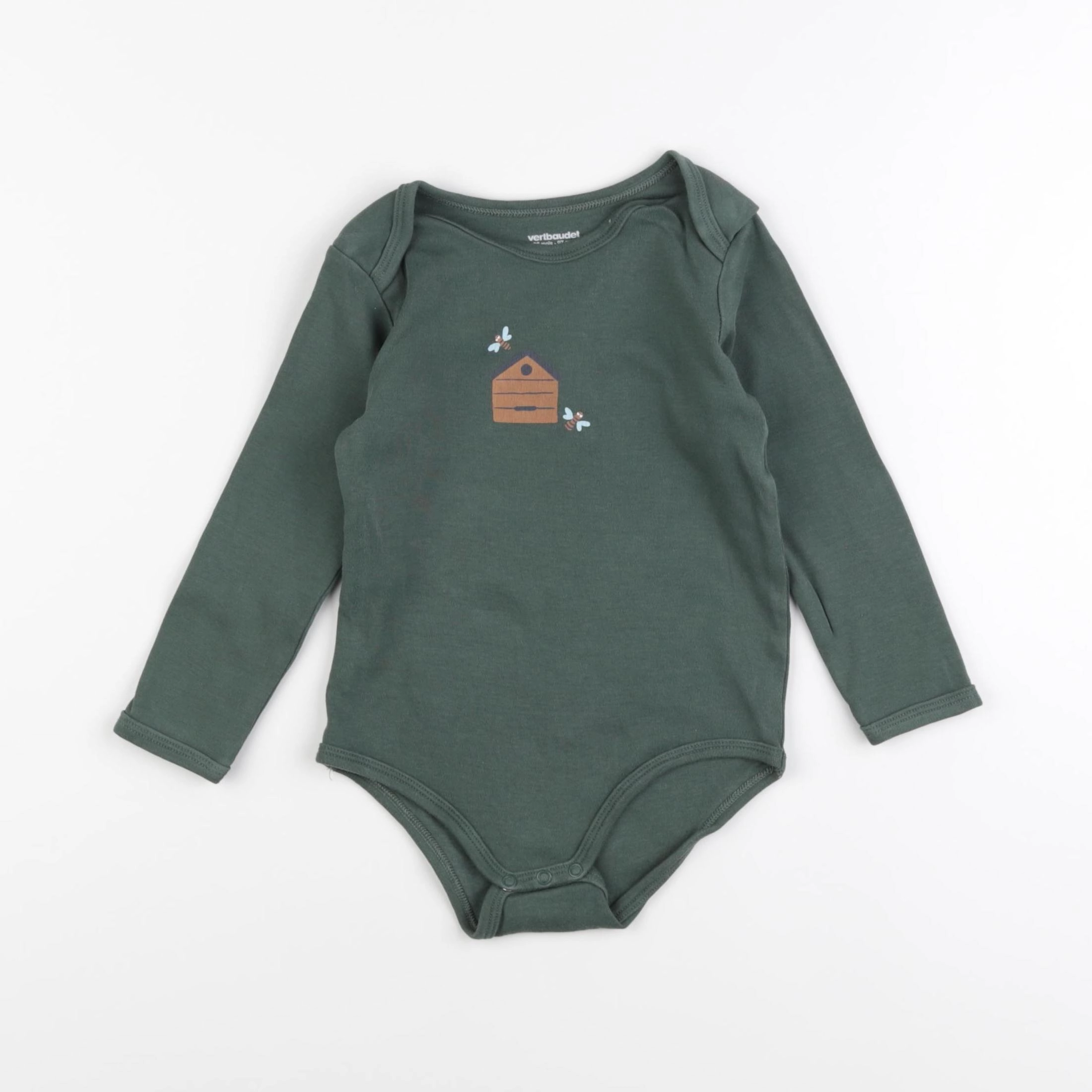 Vertbaudet - body vert - 36 mois