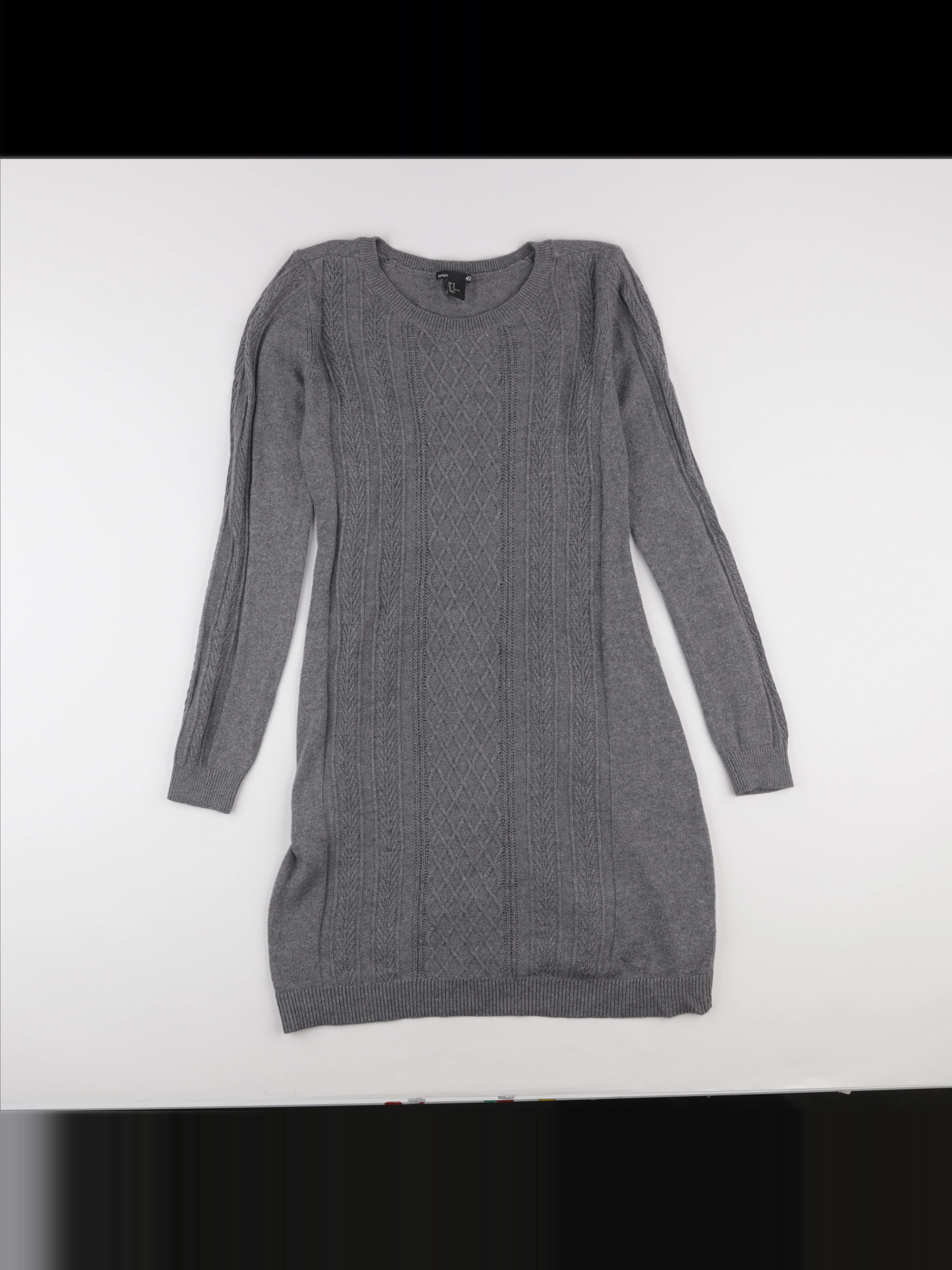 H&M - robe grossesse gris - m