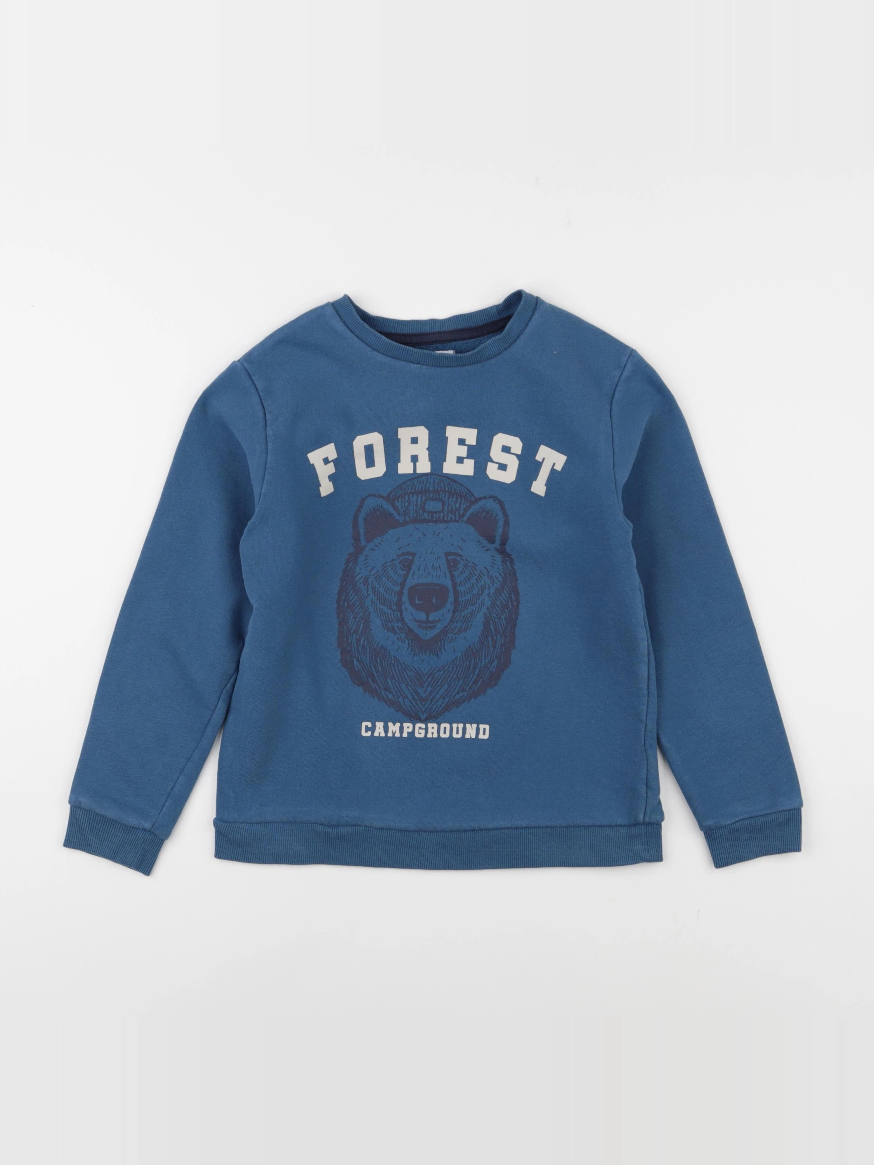 Vertbaudet - sweat bleu - 10 ans