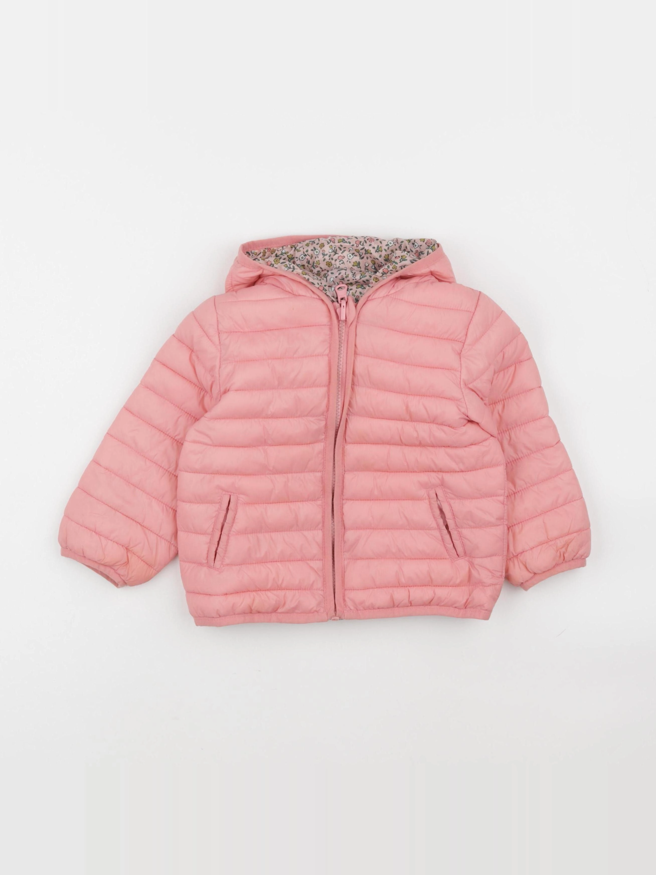 Vertbaudet - doudoune rose - 2 ans