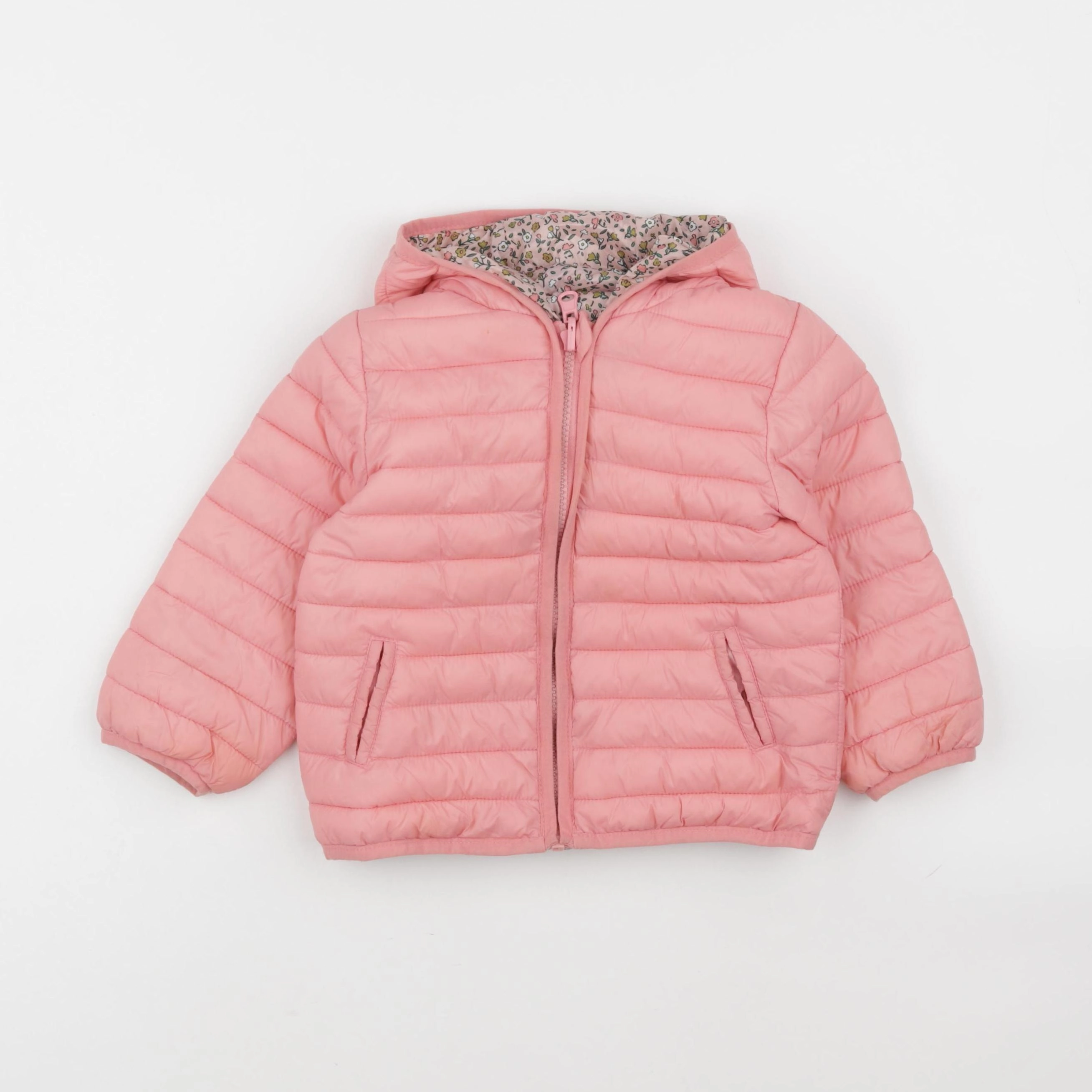 Vertbaudet - doudoune rose - 2 ans