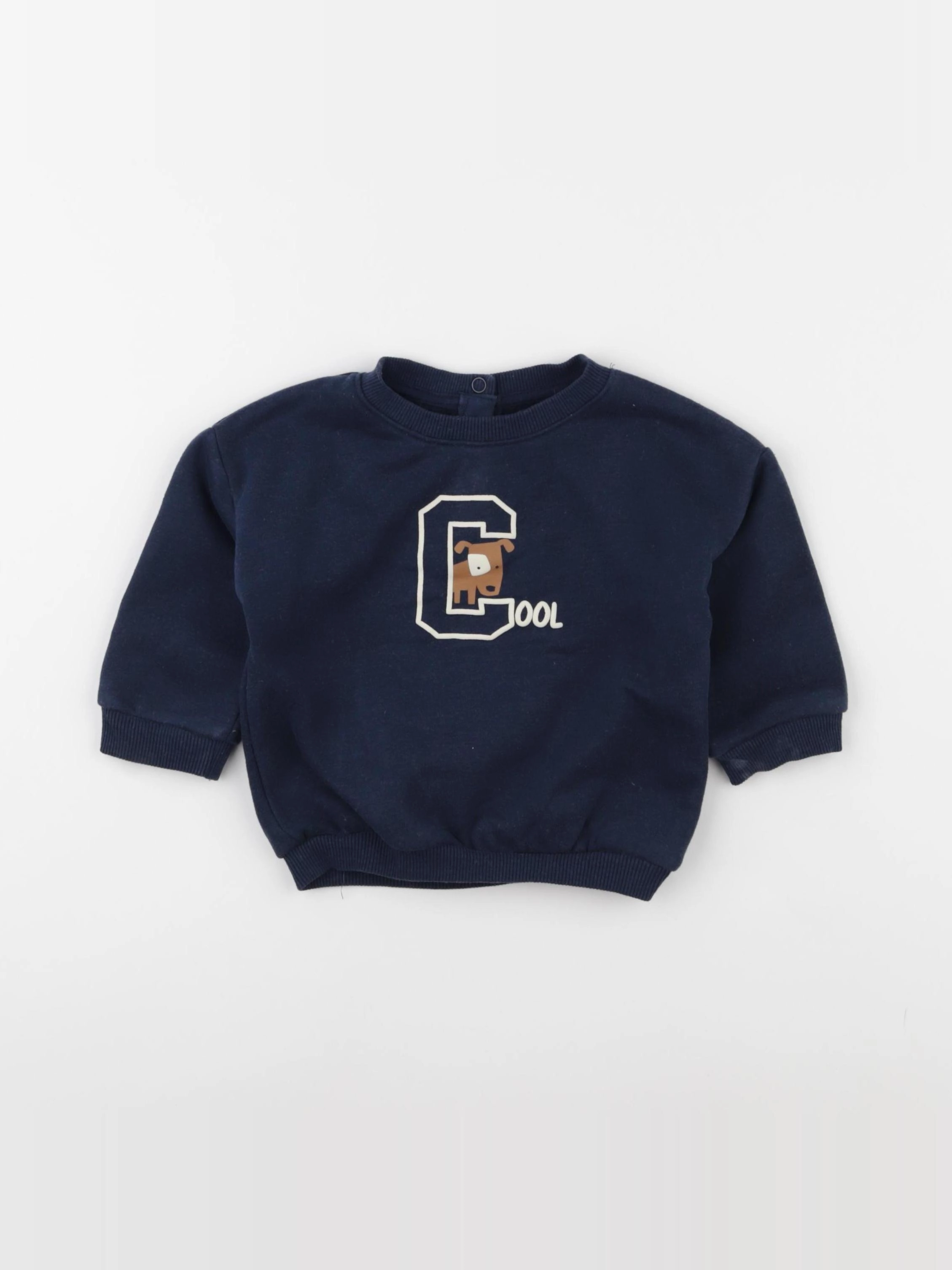 La Redoute - sweat bleu - 12 mois