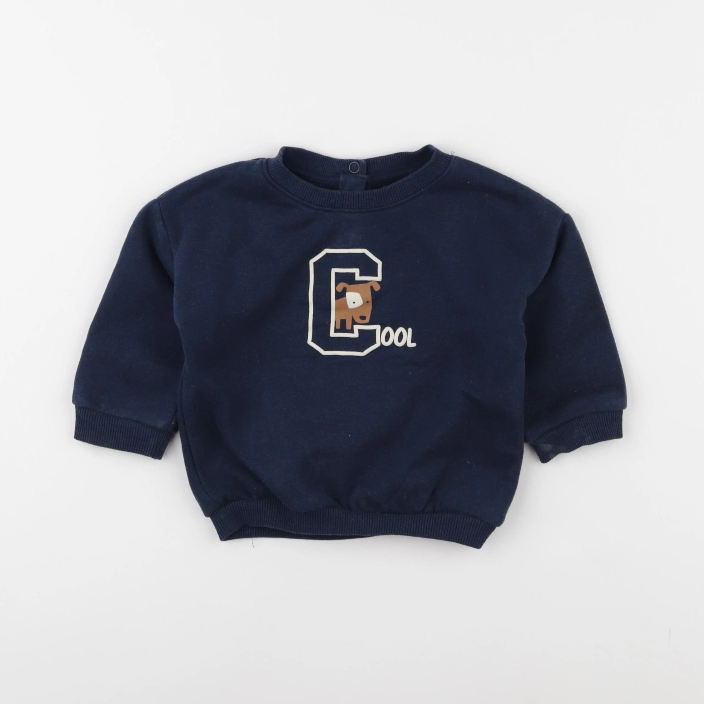 La Redoute - sweat bleu - 12 mois