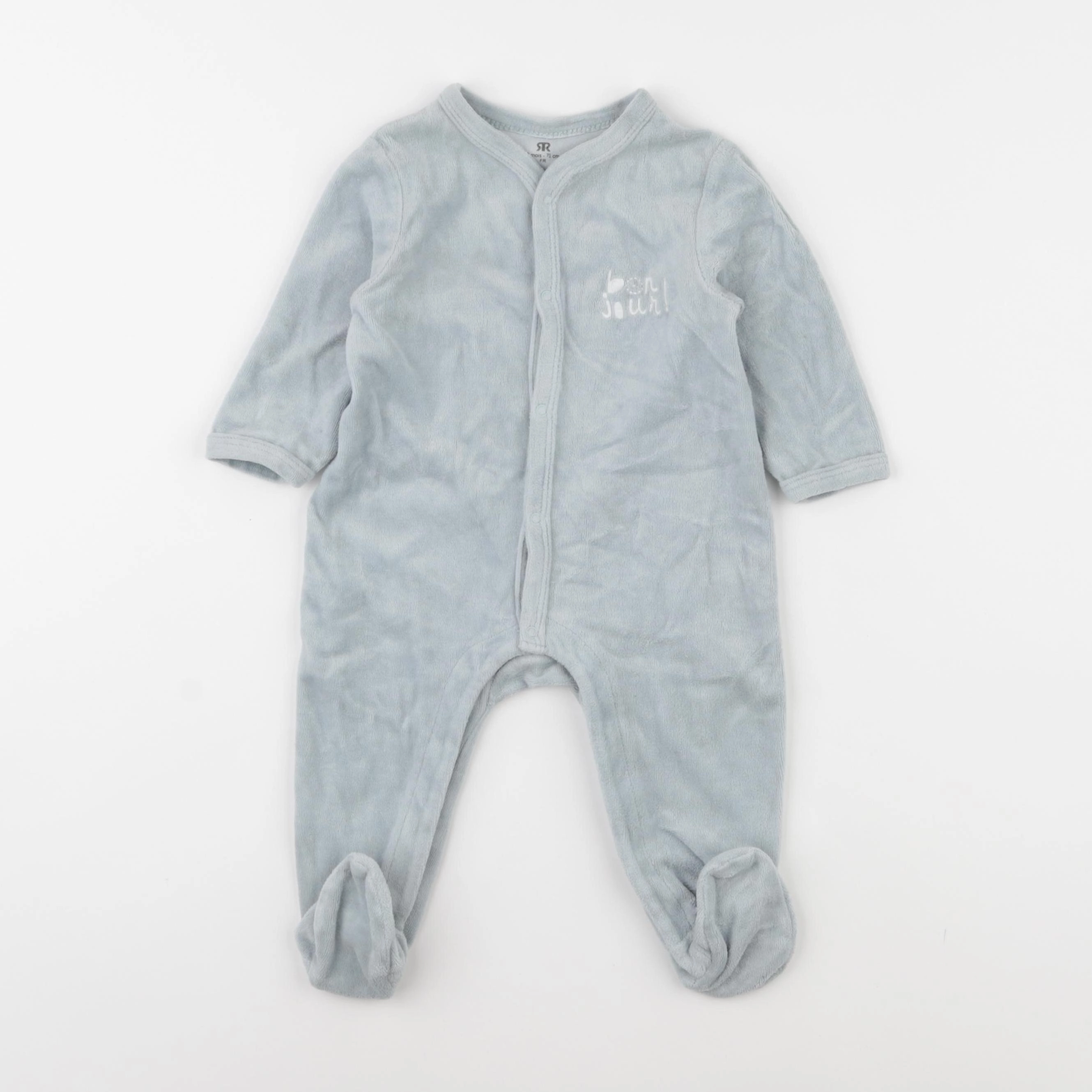 La Redoute - pyjama velours bleu - 9 mois
