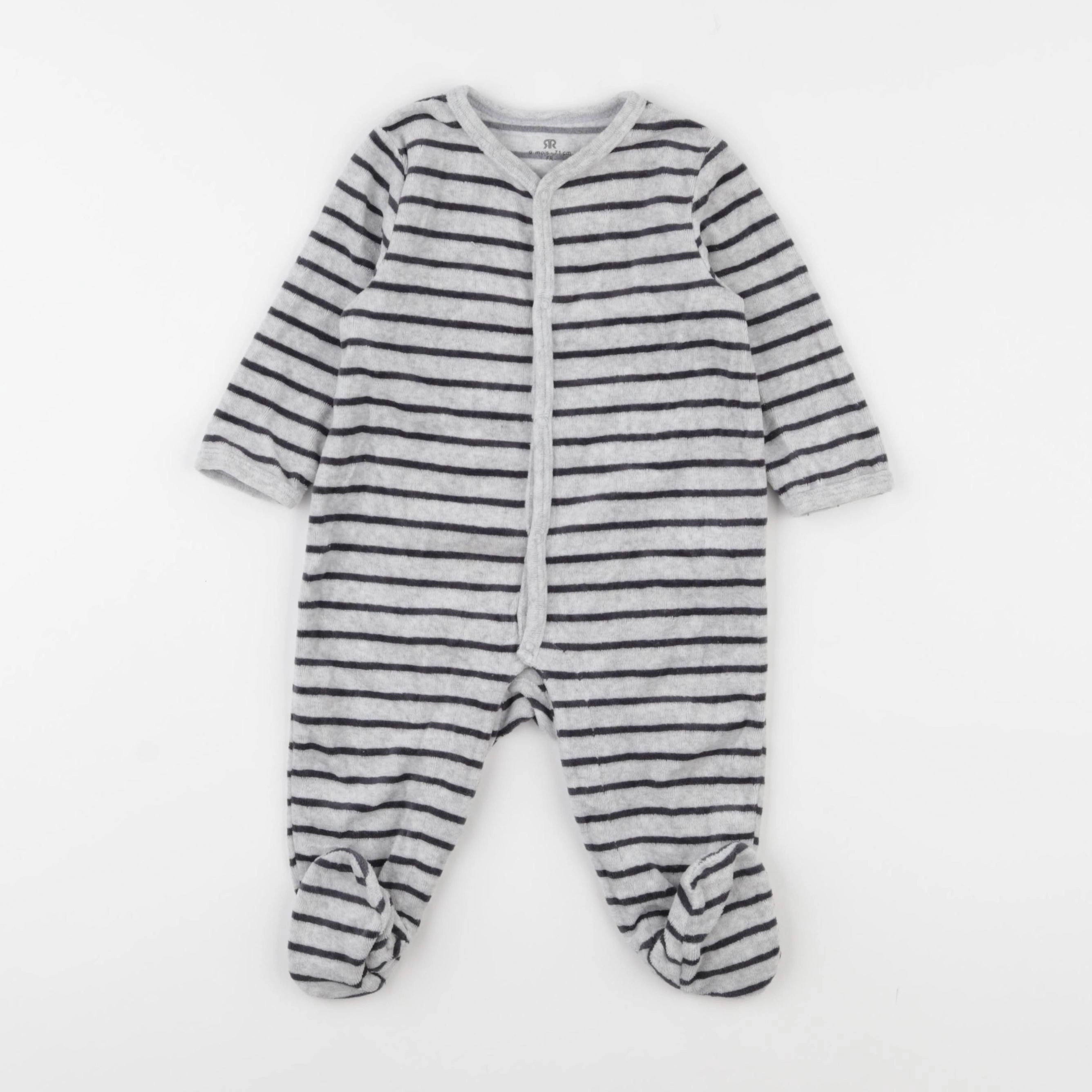 La Redoute - pyjama velours gris - 9 mois