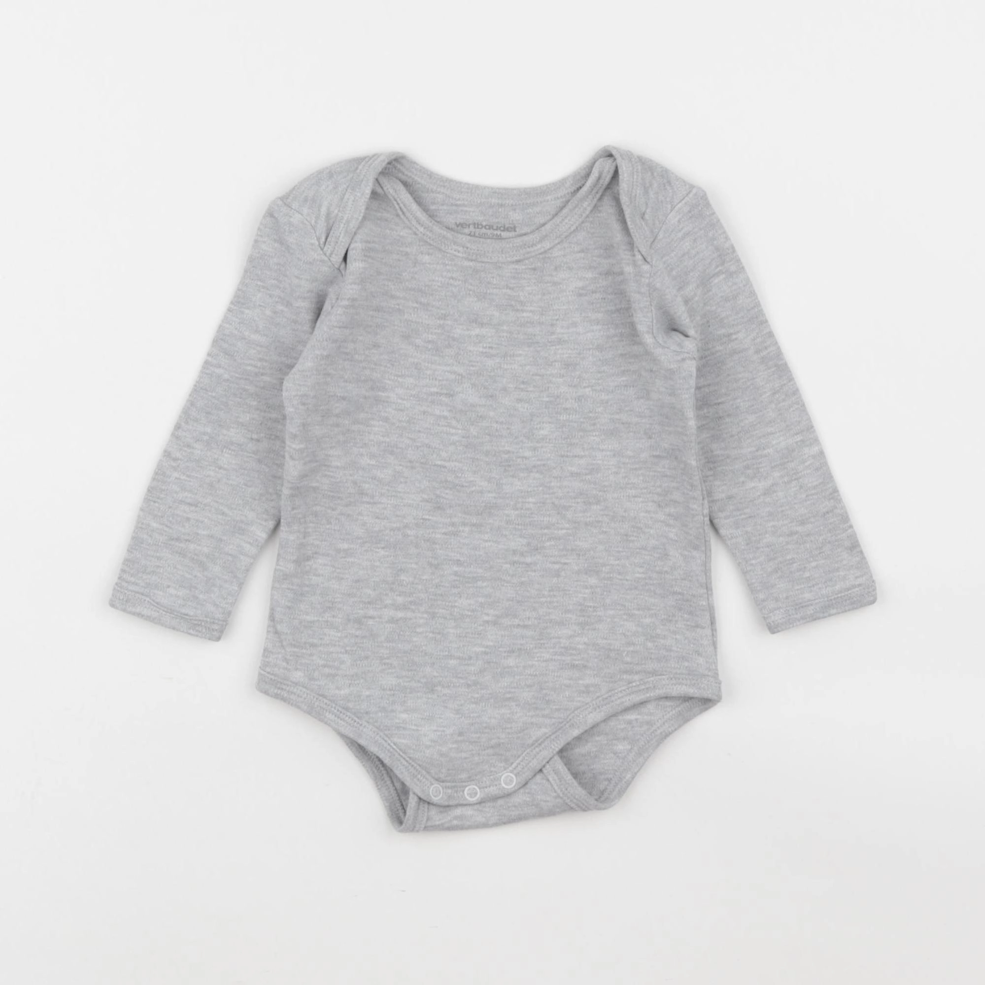 Vertbaudet - body gris - 9 mois