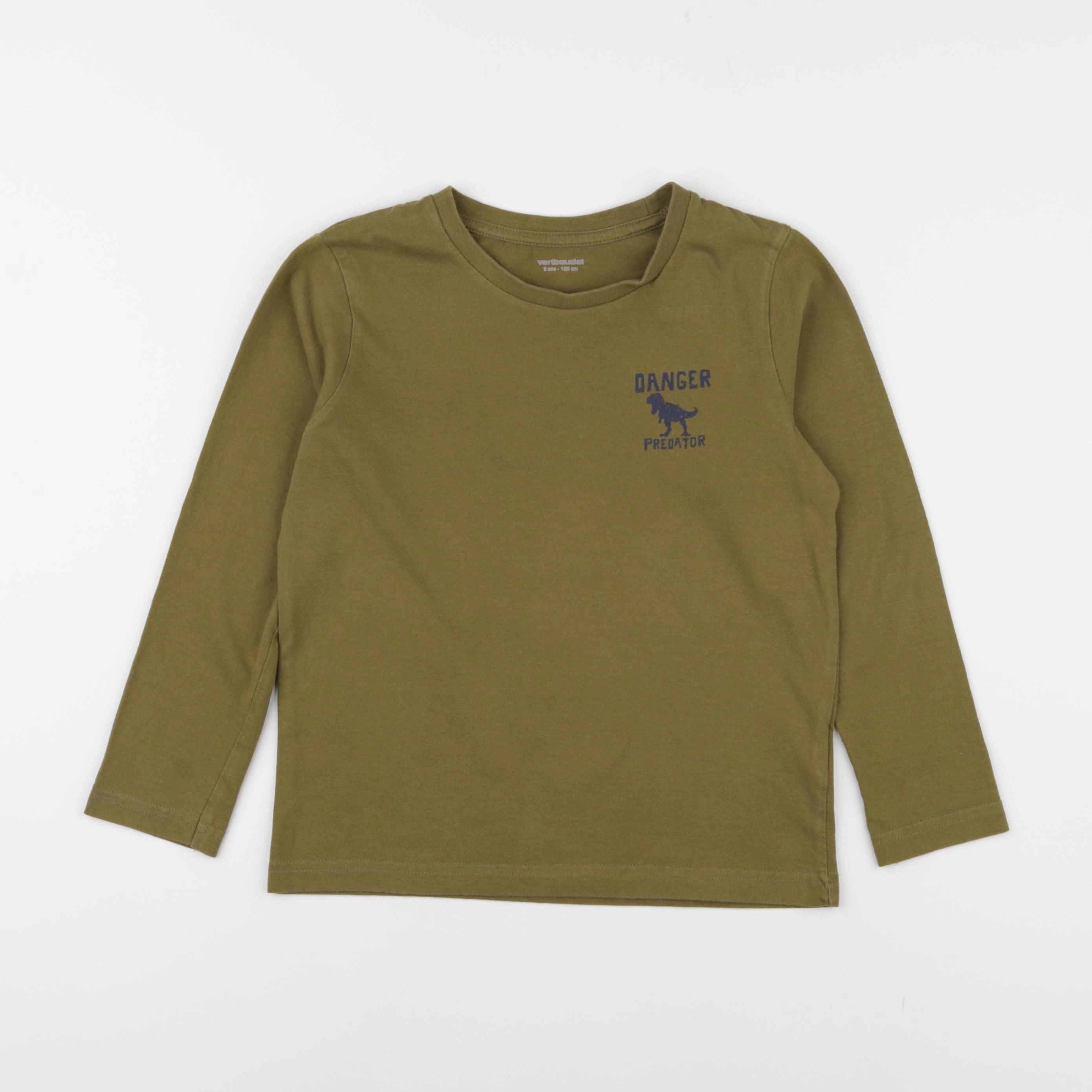 Vertbaudet - tee-shirt vert - 8 ans