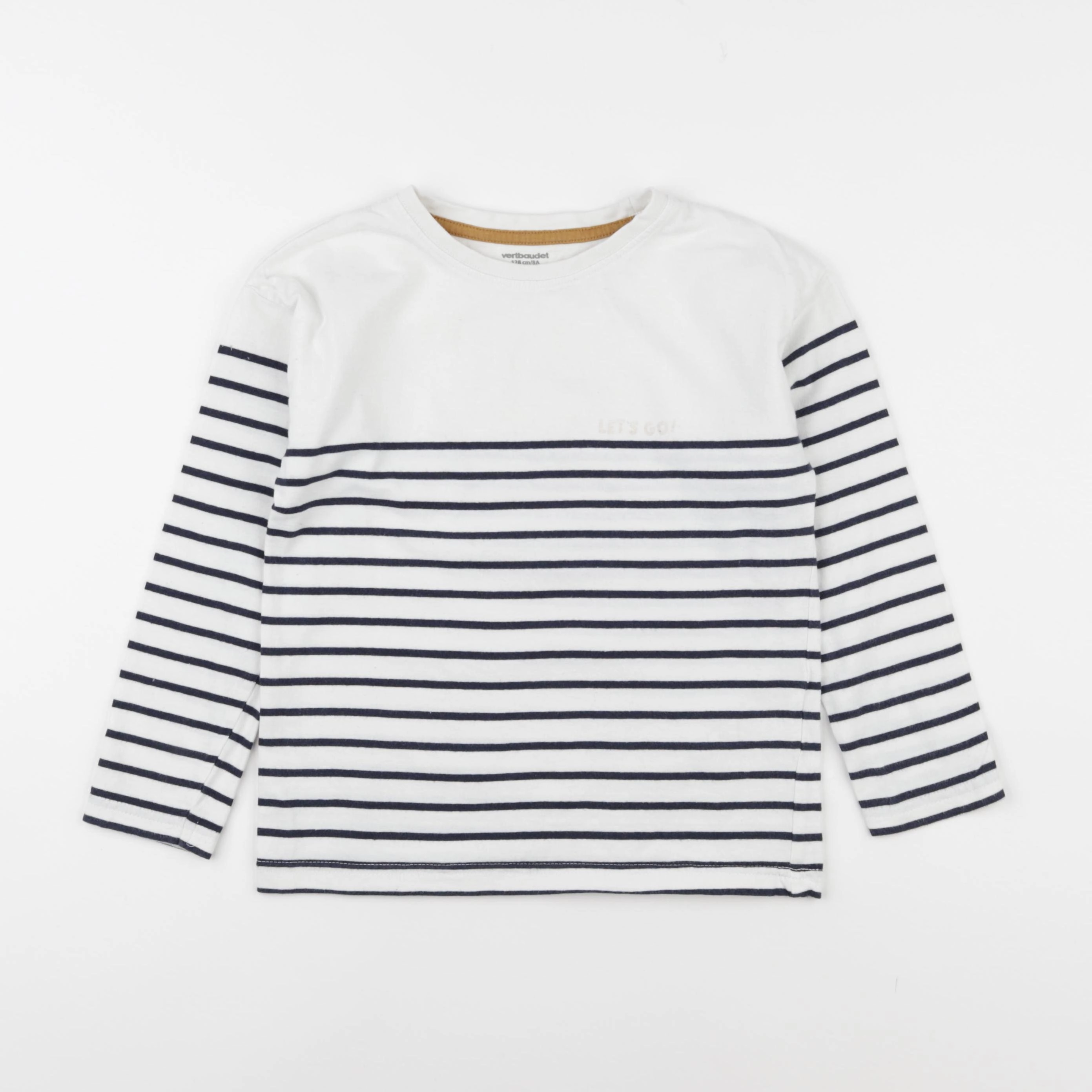 Vertbaudet - tee-shirt blanc - 8 ans