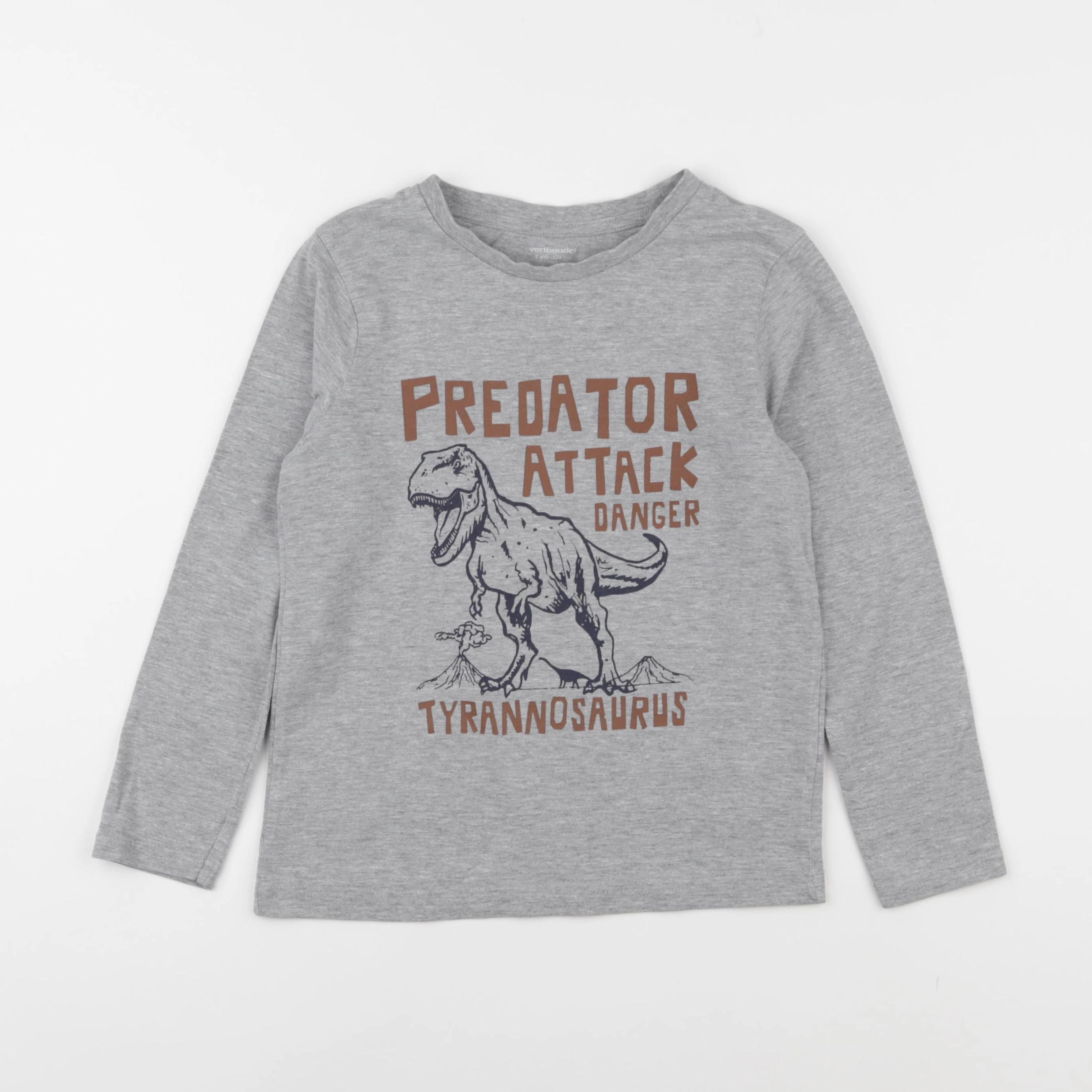 Vertbaudet - tee-shirt gris - 8 ans