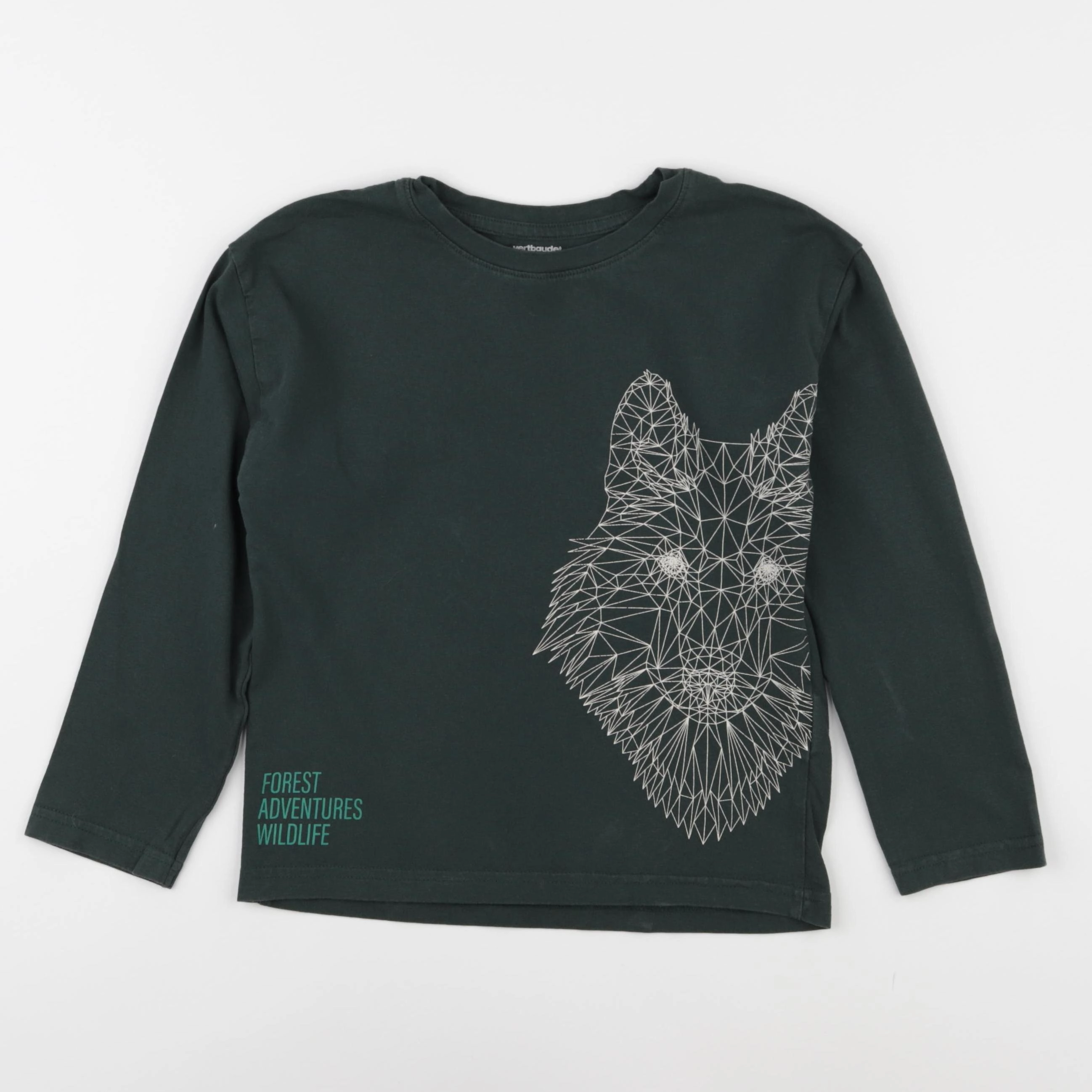 Vertbaudet - tee-shirt vert - 8 ans