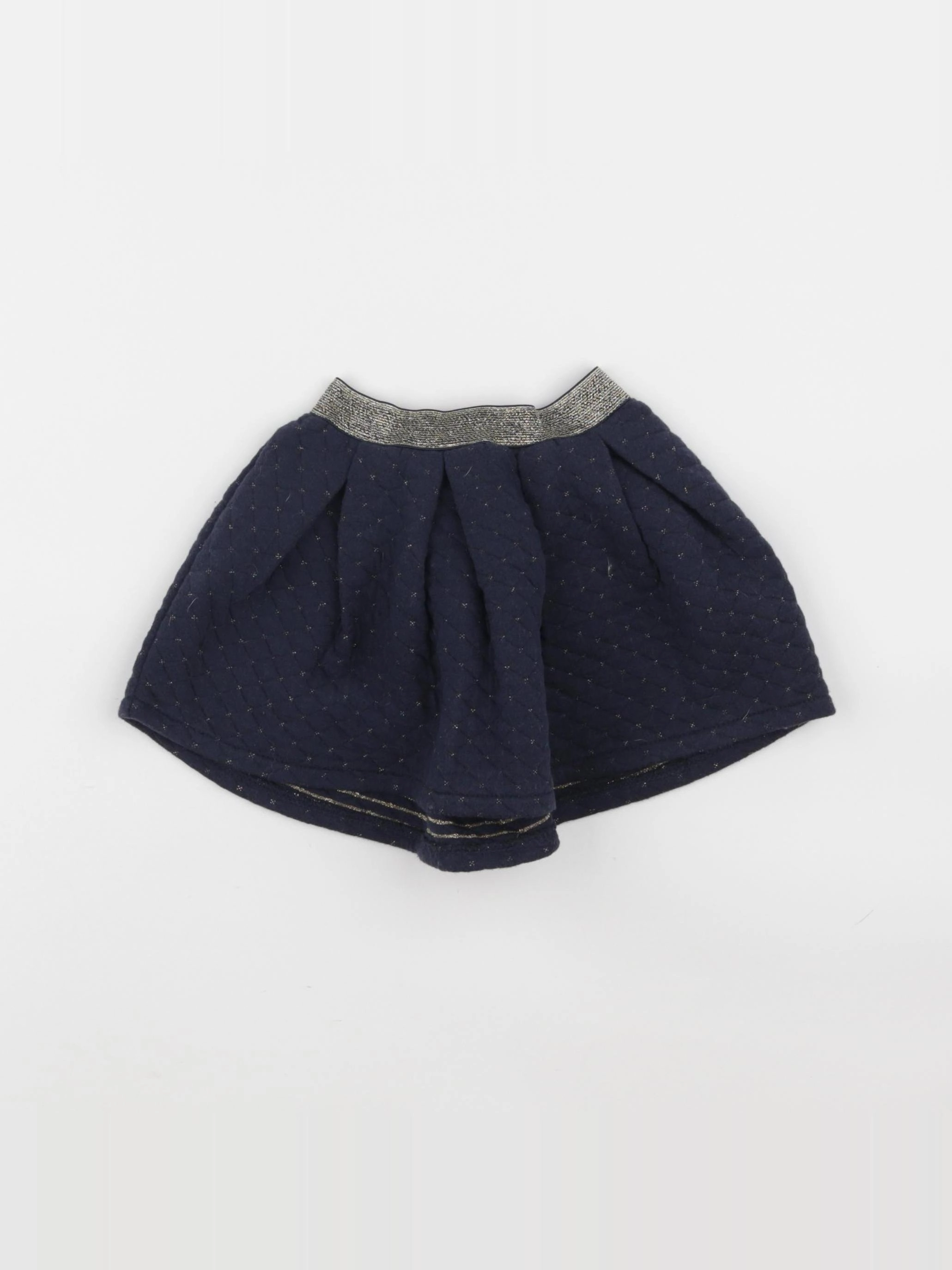 Vertbaudet - jupe bleu, or - 2 ans