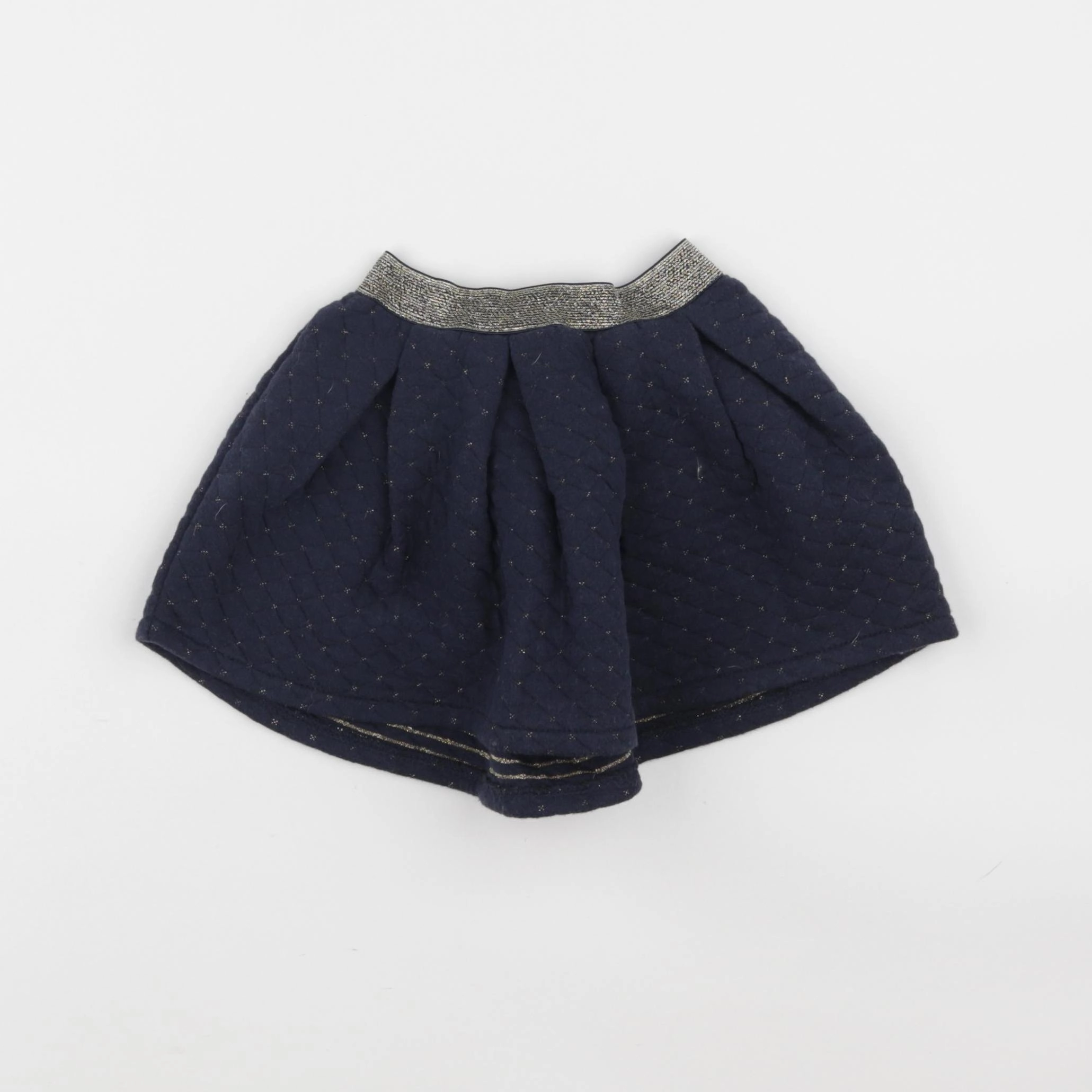 Vertbaudet - jupe bleu, or - 2 ans