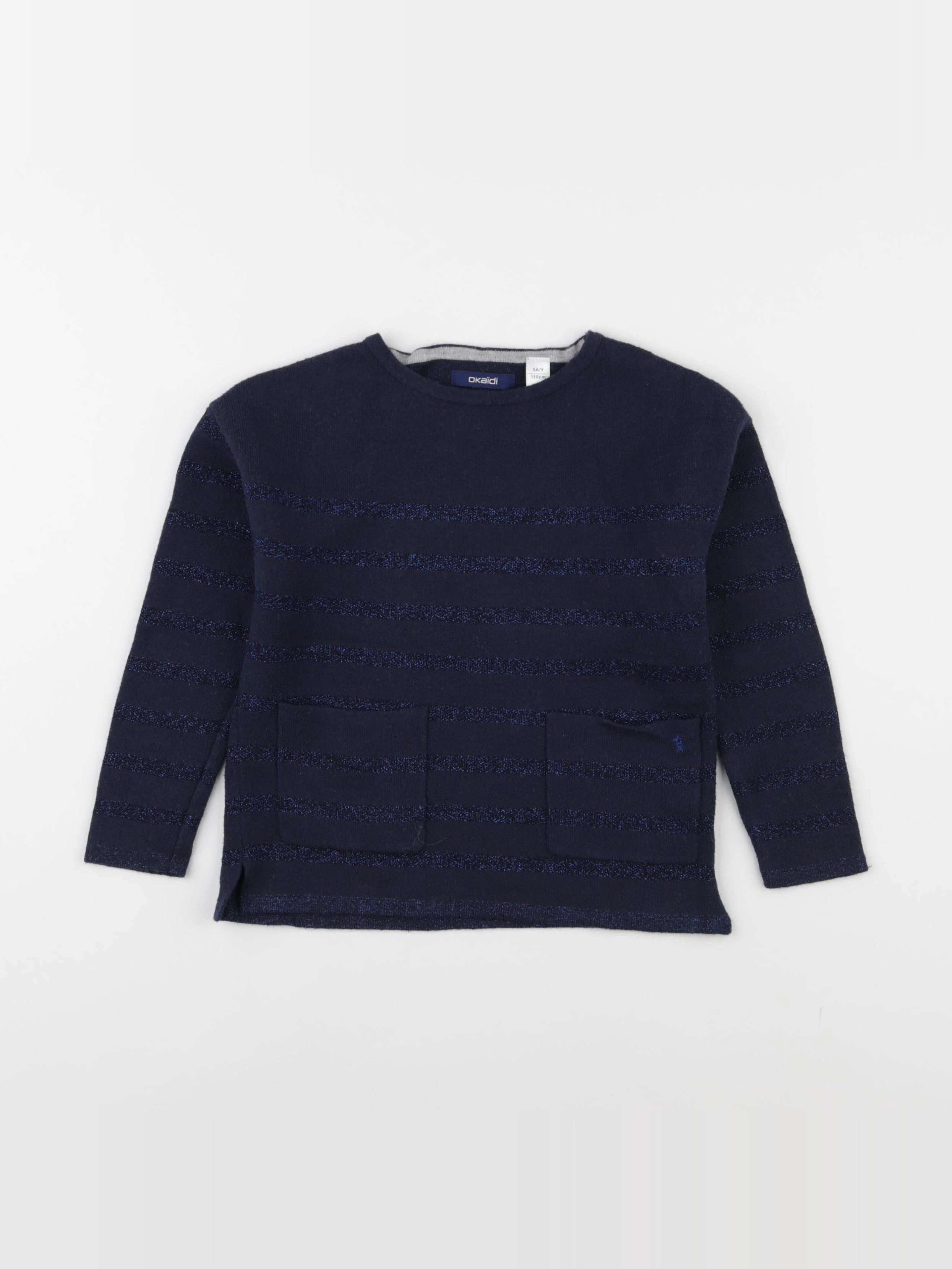Okaidi - pull bleu - 5 ans