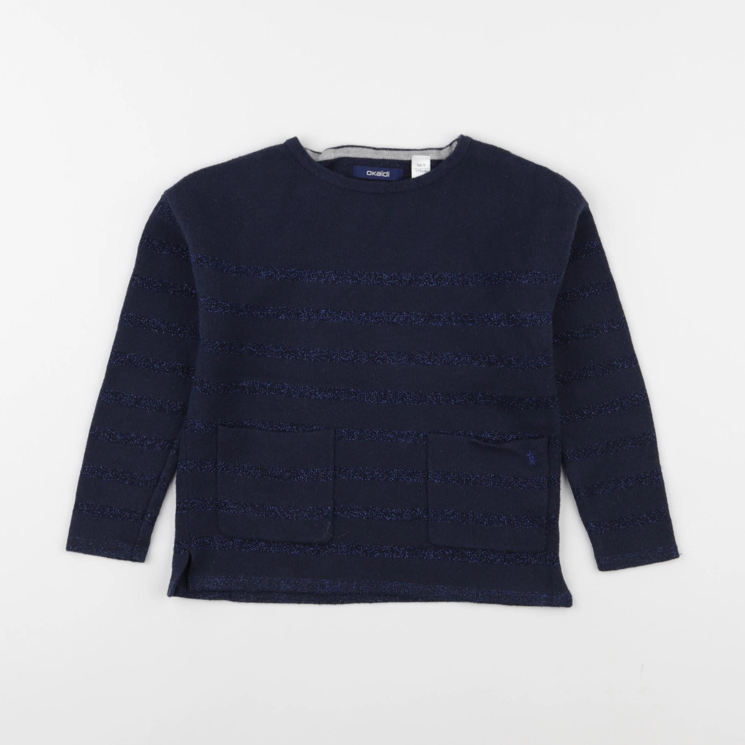 Okaidi - pull bleu - 5 ans