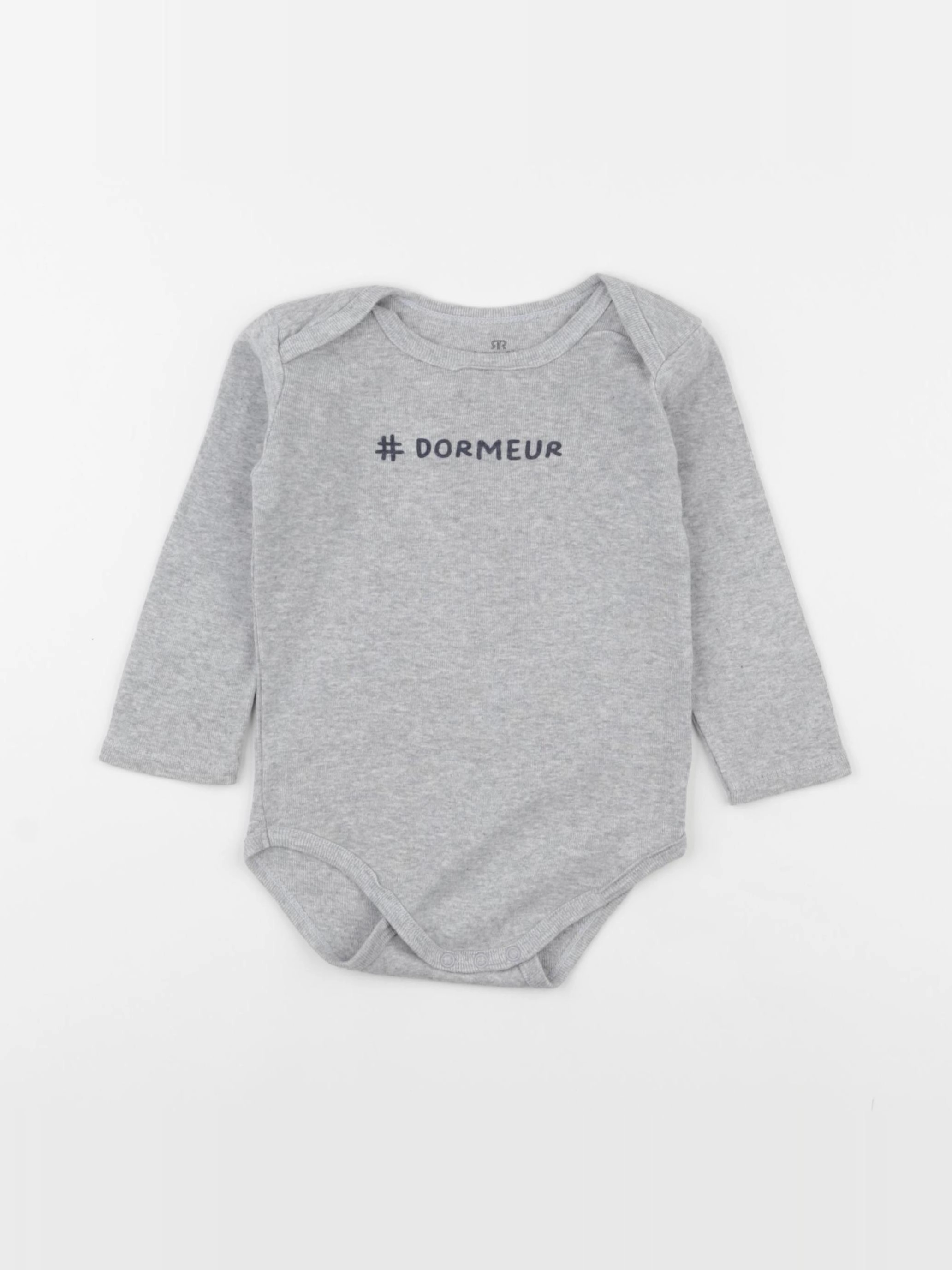 La Redoute - body gris - 18 mois