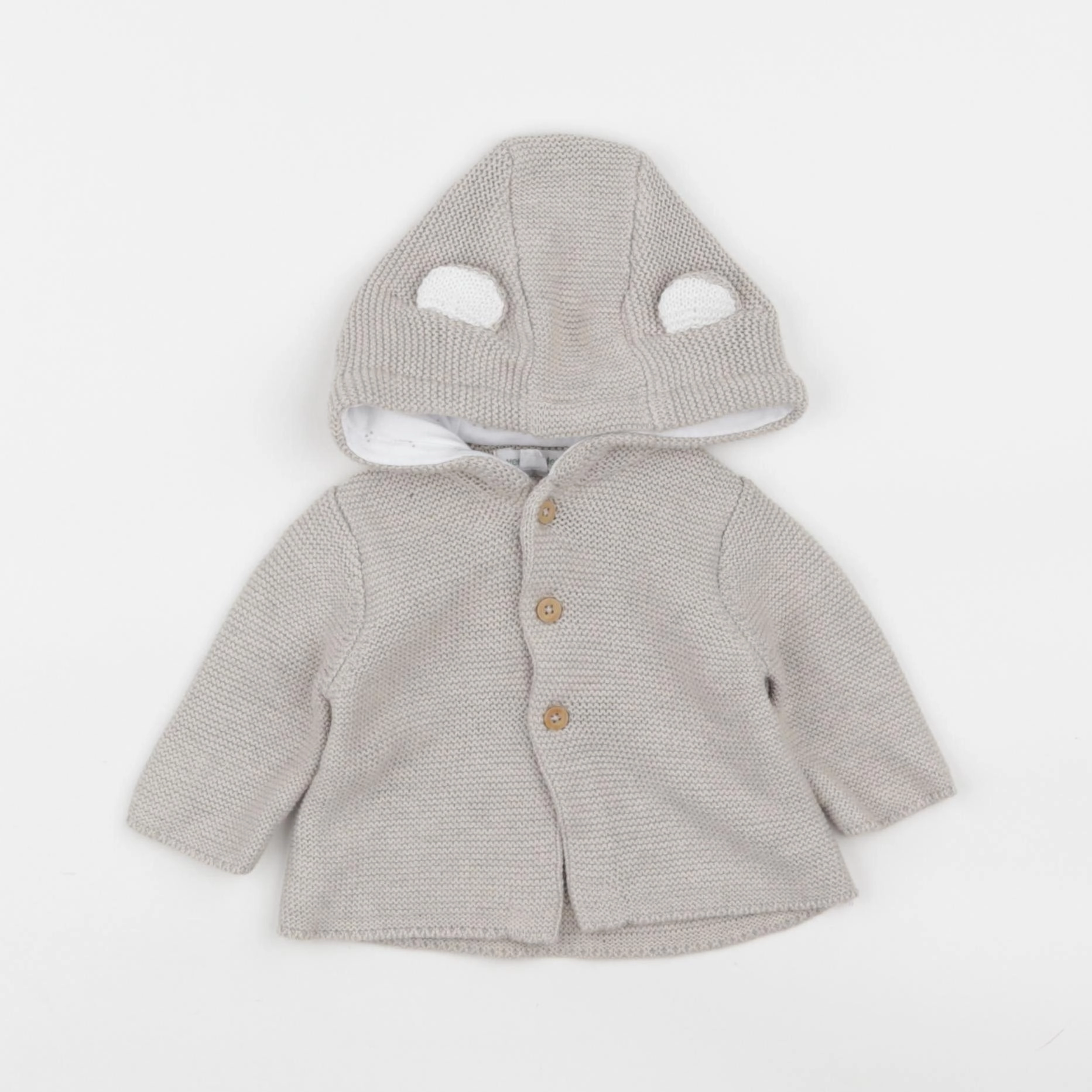 Vertbaudet - gilet beige - 1 mois