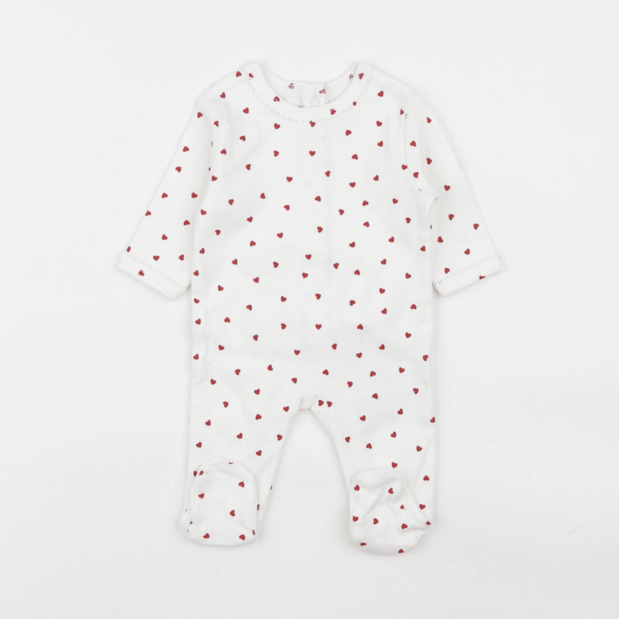 Vertbaudet - pyjama coton blanc - 0 mois
