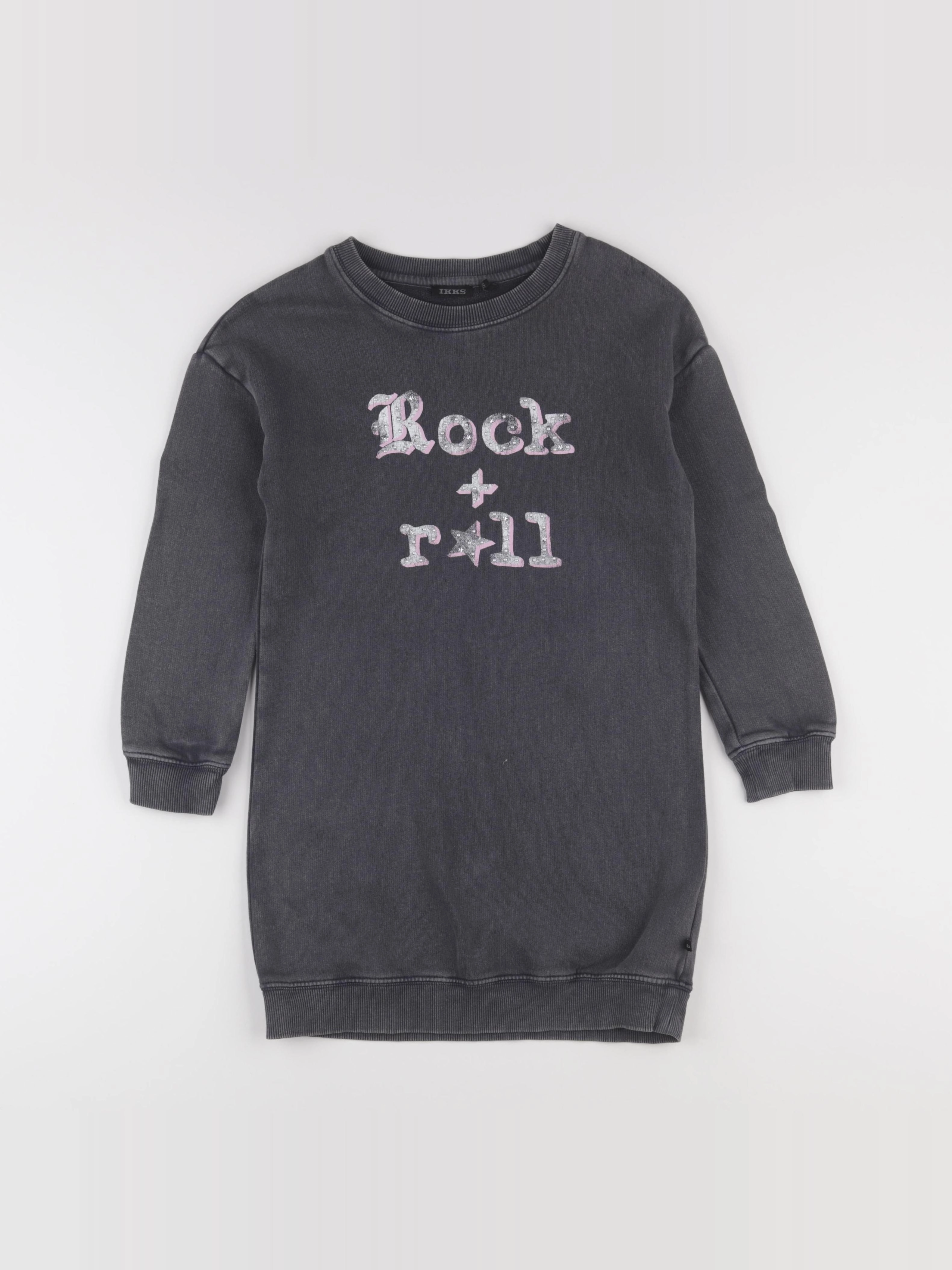 IKKS - robe gris - 8 ans