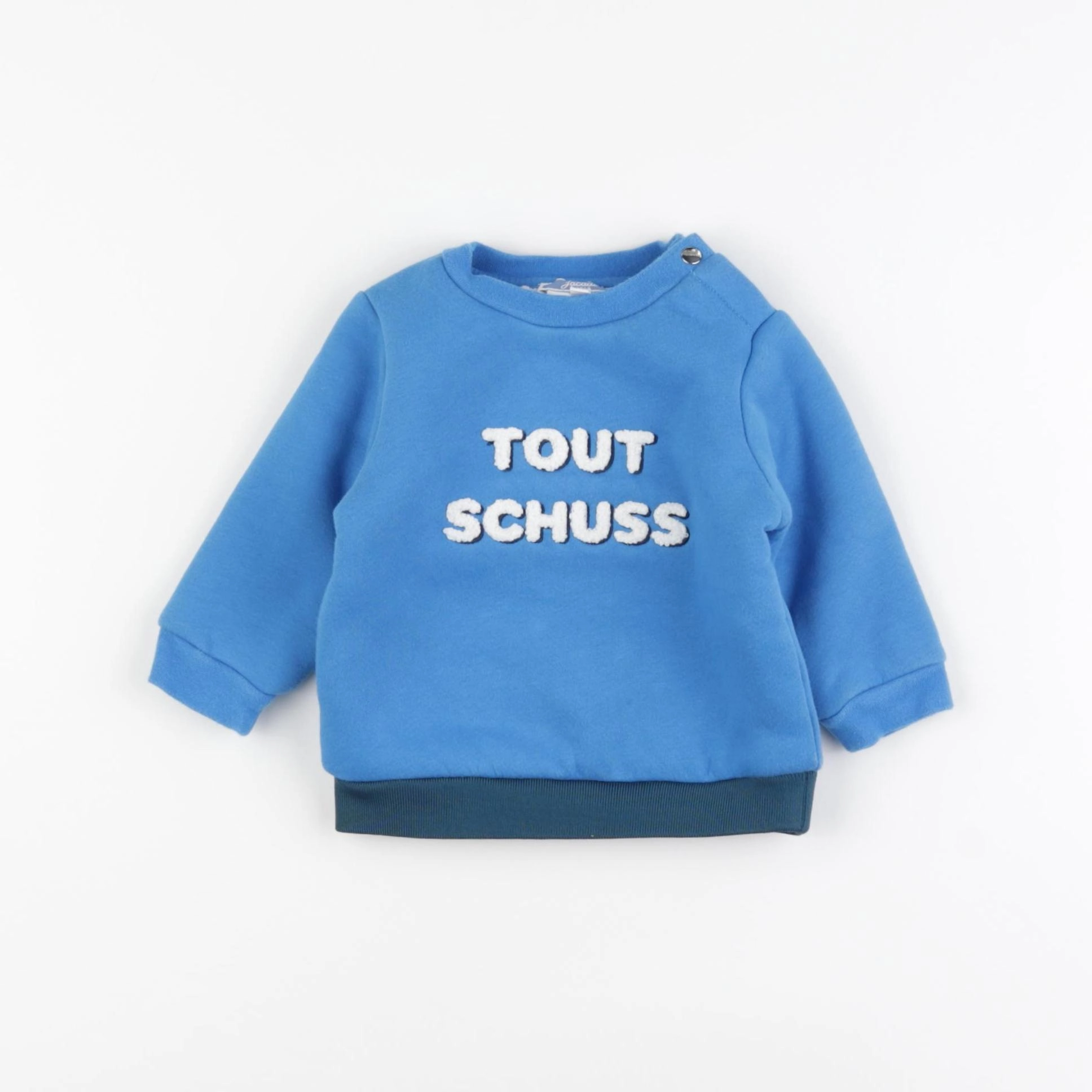 Jacadi - sweat bleu - 6 mois