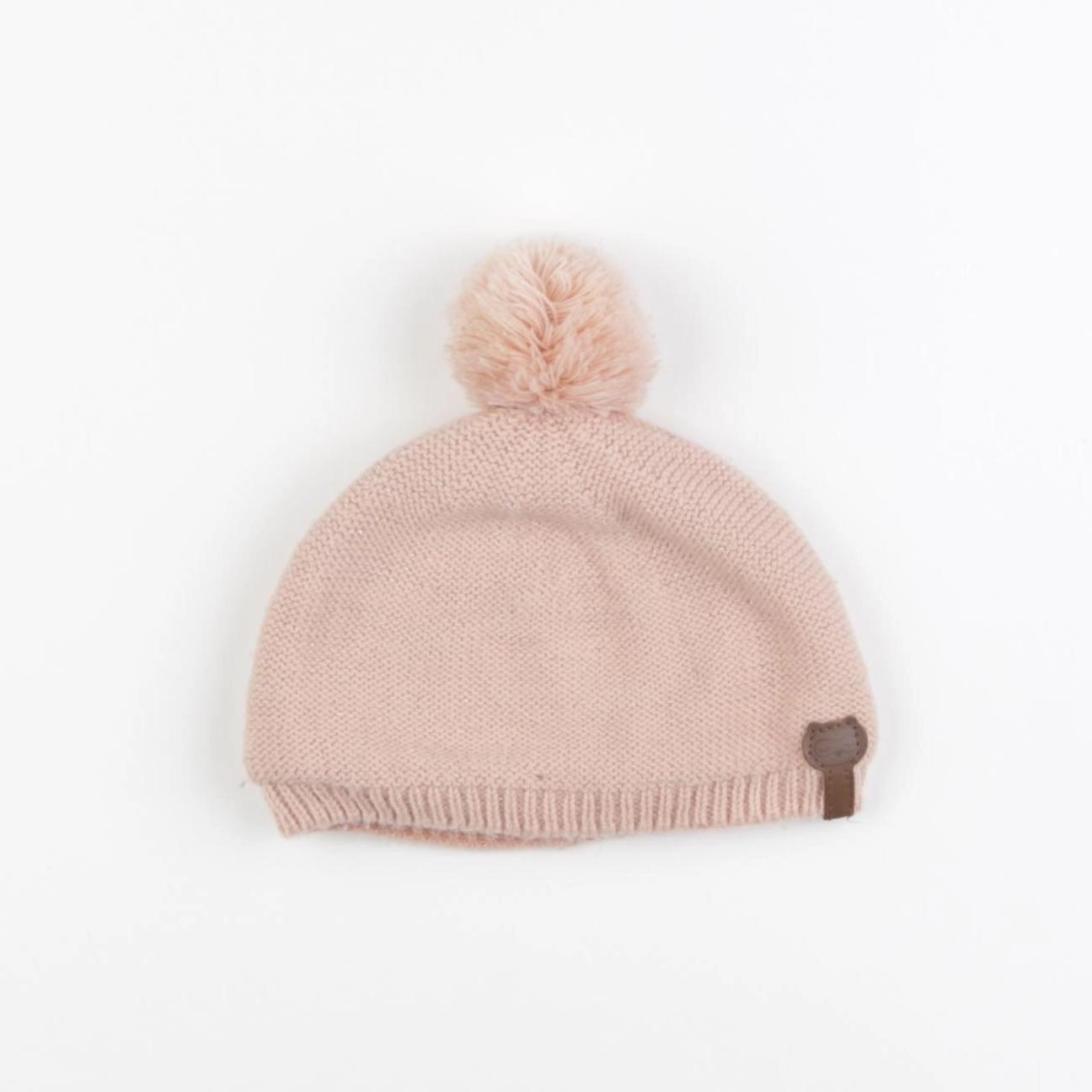 Vertbaudet - bonnet rose, or - 12/18 mois