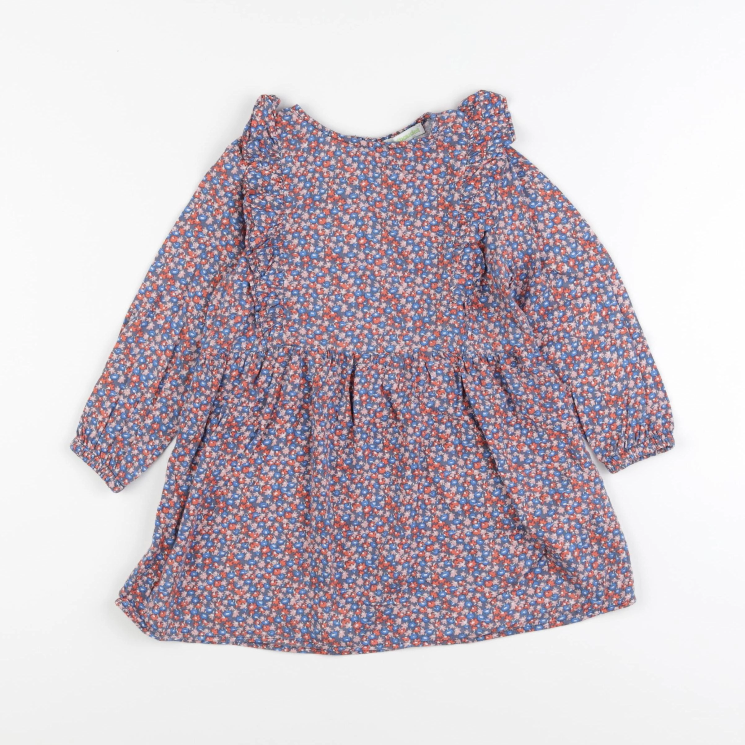 Vertbaudet - robe multicolore - 3 ans