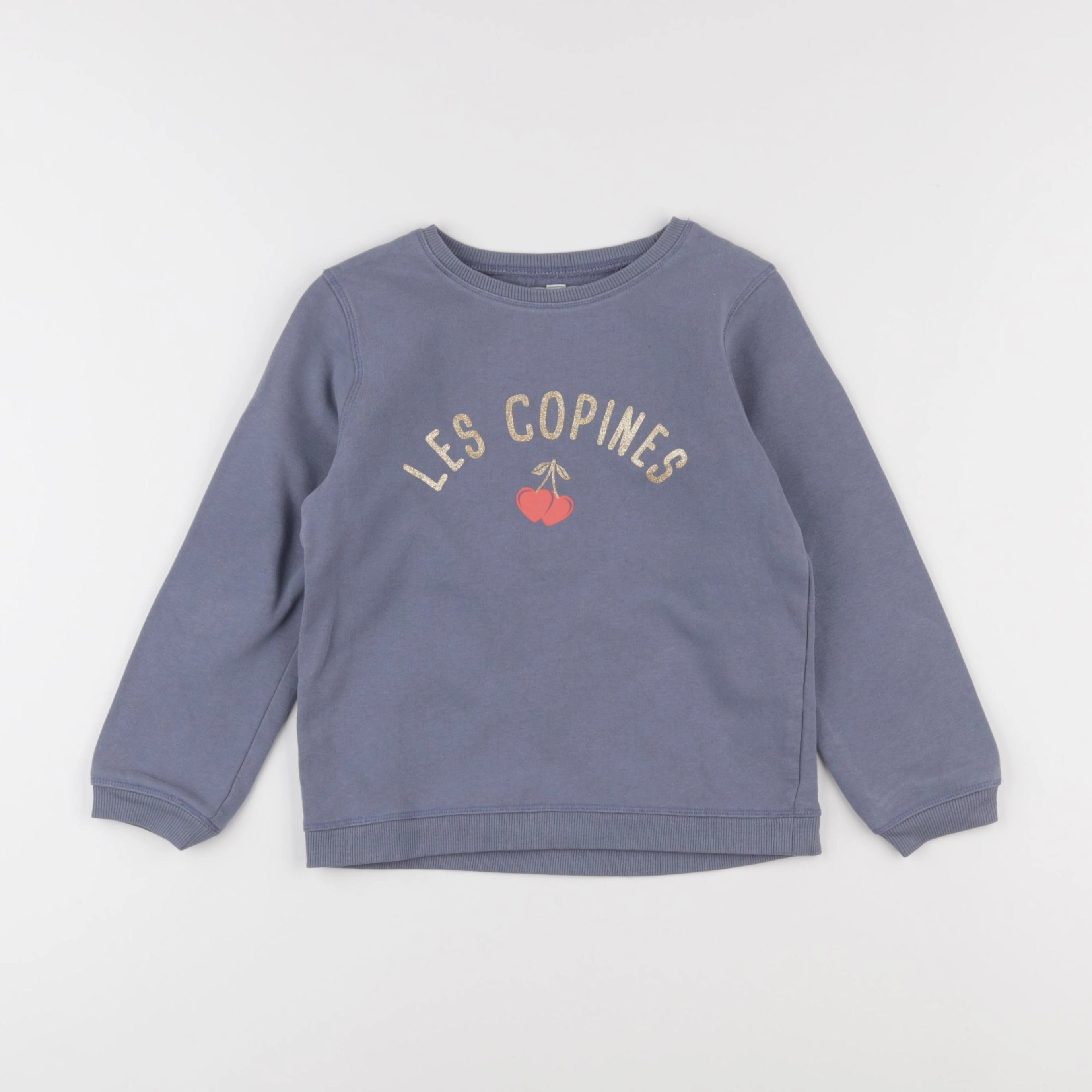 Vertbaudet - sweat bleu - 6 ans