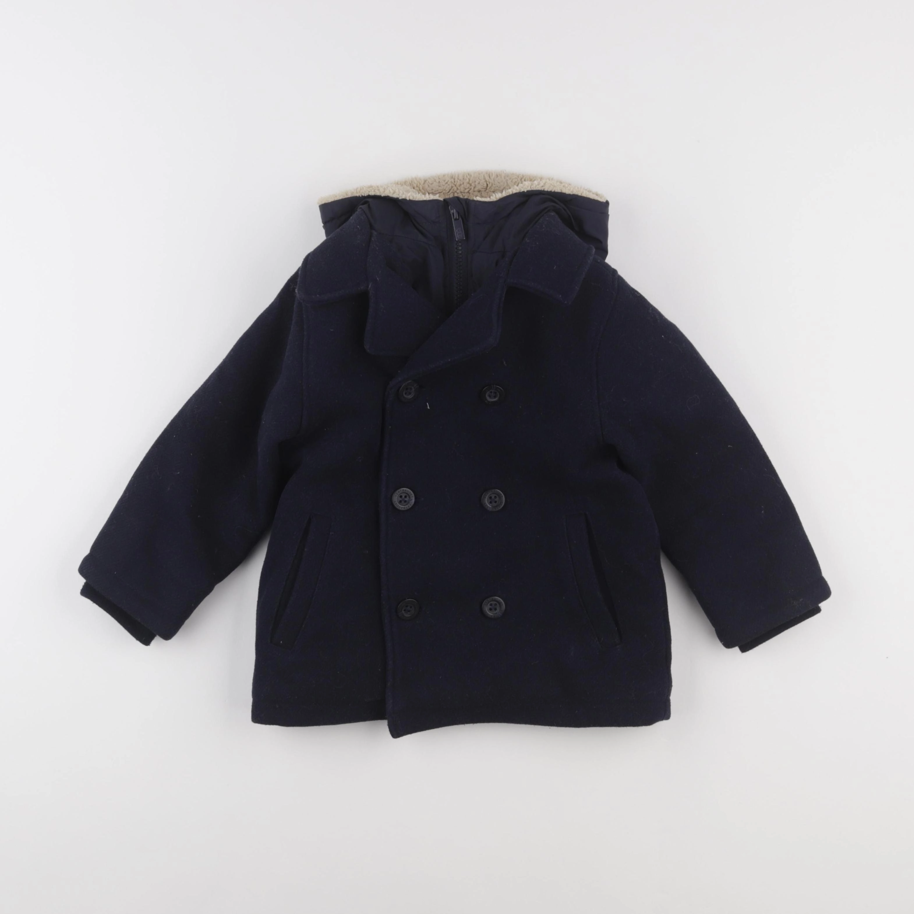 Vertbaudet - manteau bleu - 4 ans
